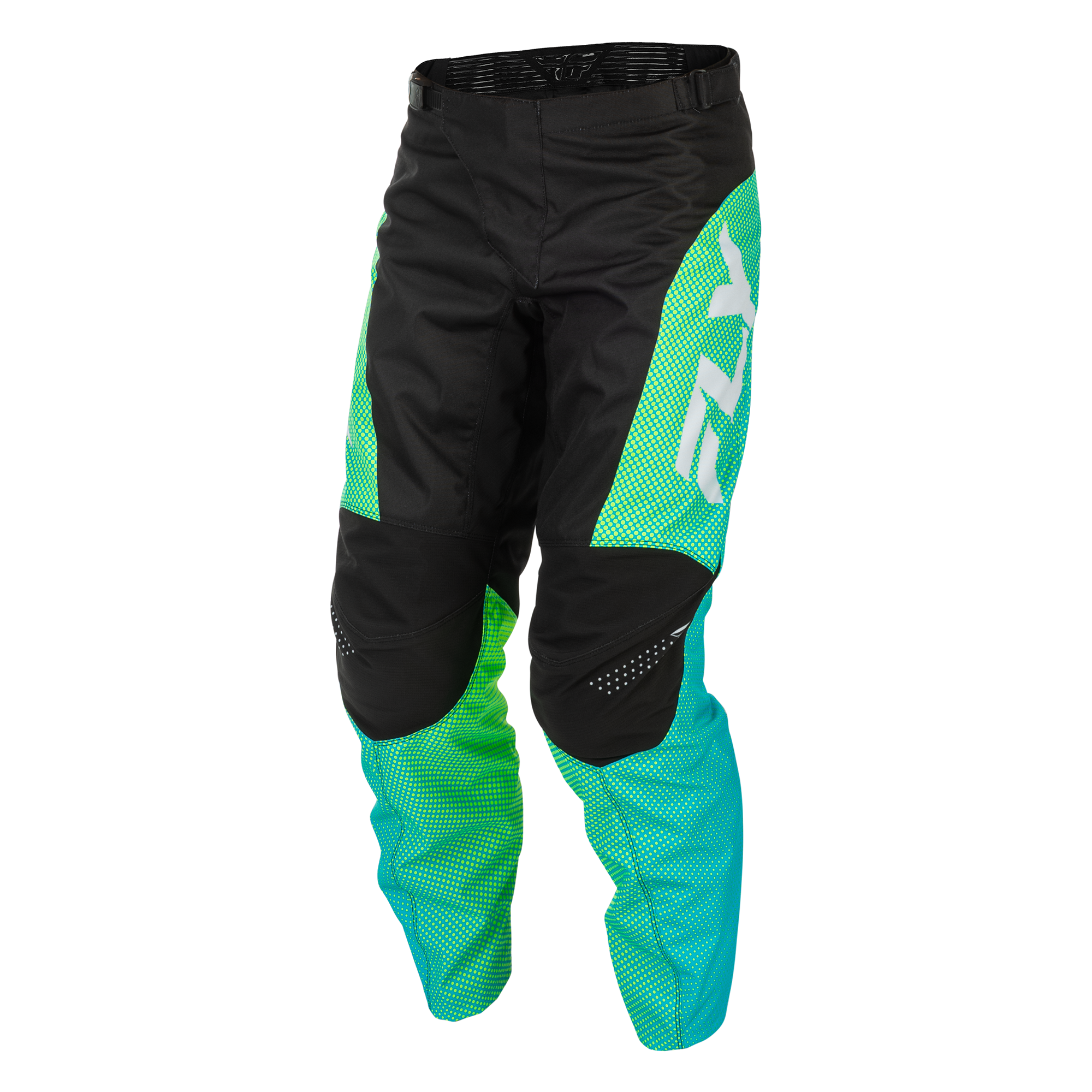 F-16 2026 Pant - Aqua/Black/White