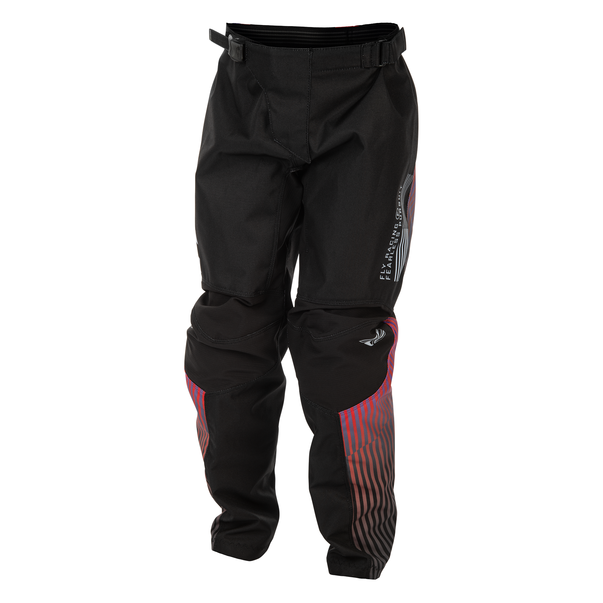 F-16 2026 Youth Pant - Black/Red/Purple