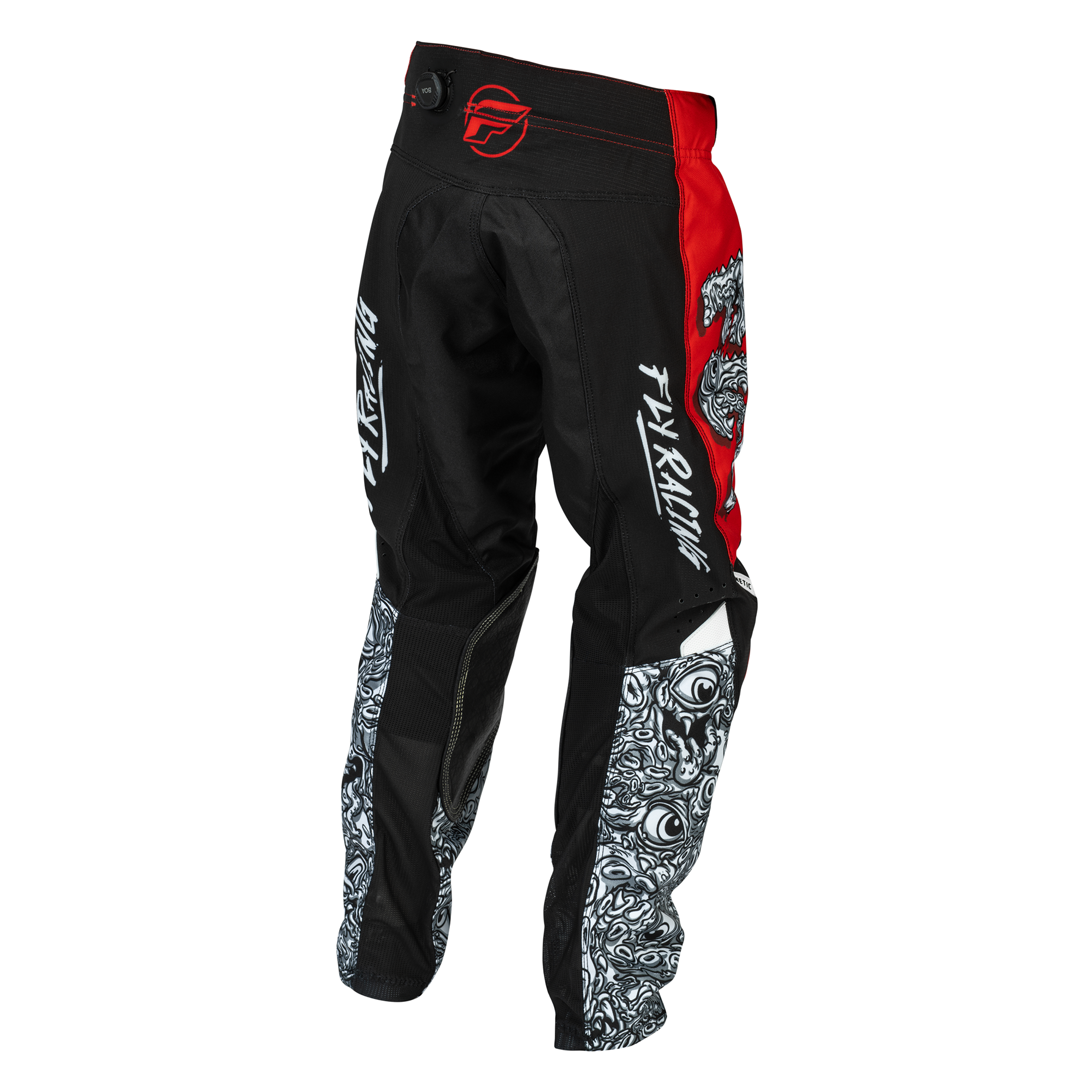 Kinetic 2026 Youth Mutant Pant - Red/White/Black