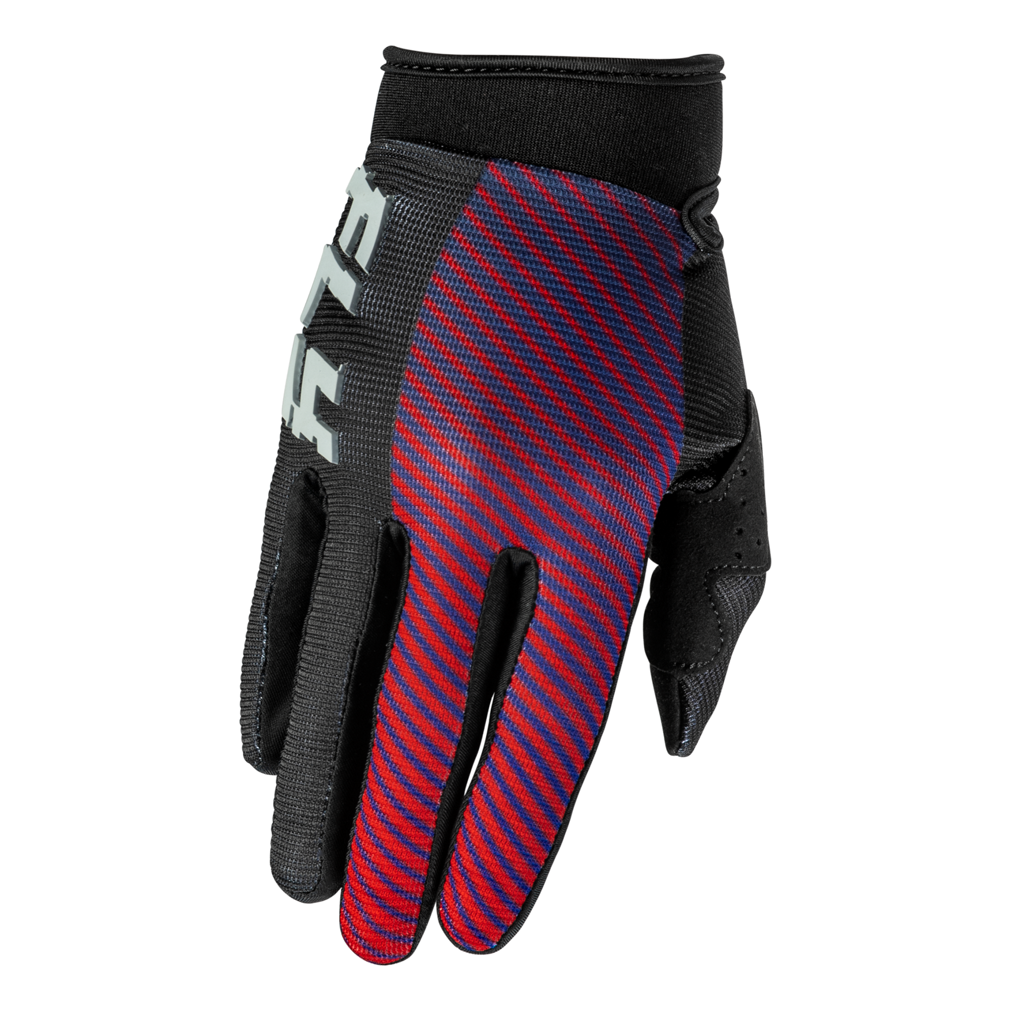 F-16 2026 Youth Gloves - Black/Red/Purple