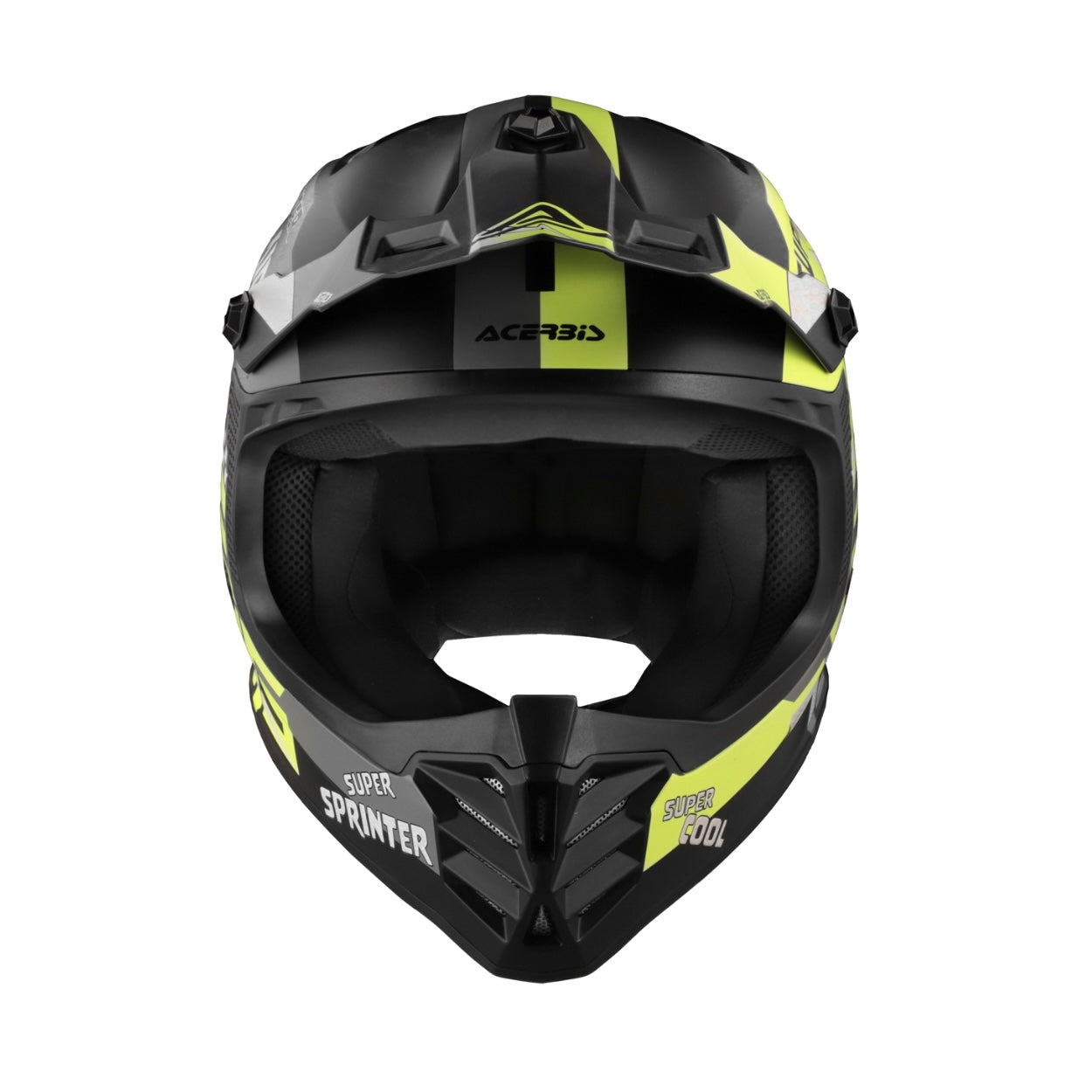 ACERBIS Kids Profile Junior Helmet - Black/Fluo Yellow