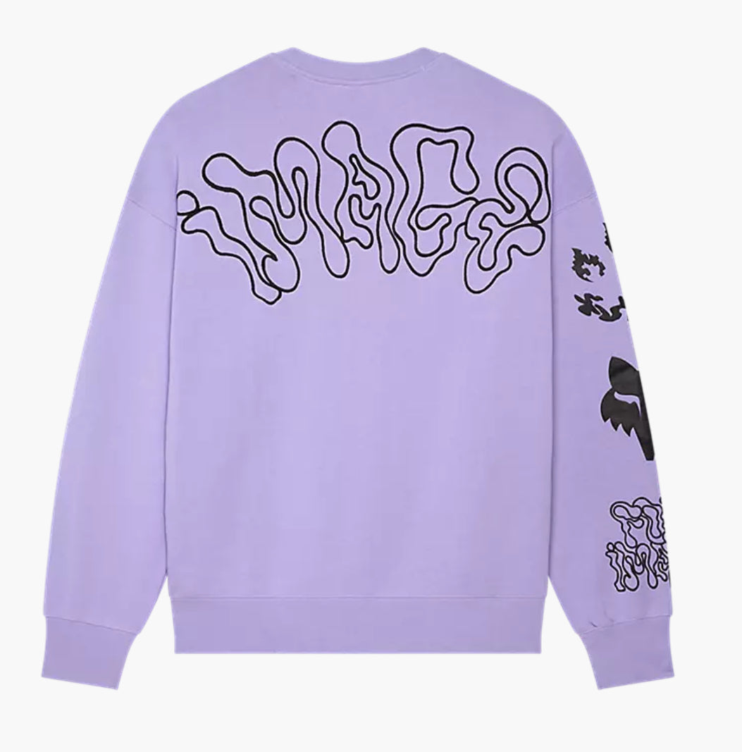Fox Hello Future OS Crew Sweatshirt - Lilac