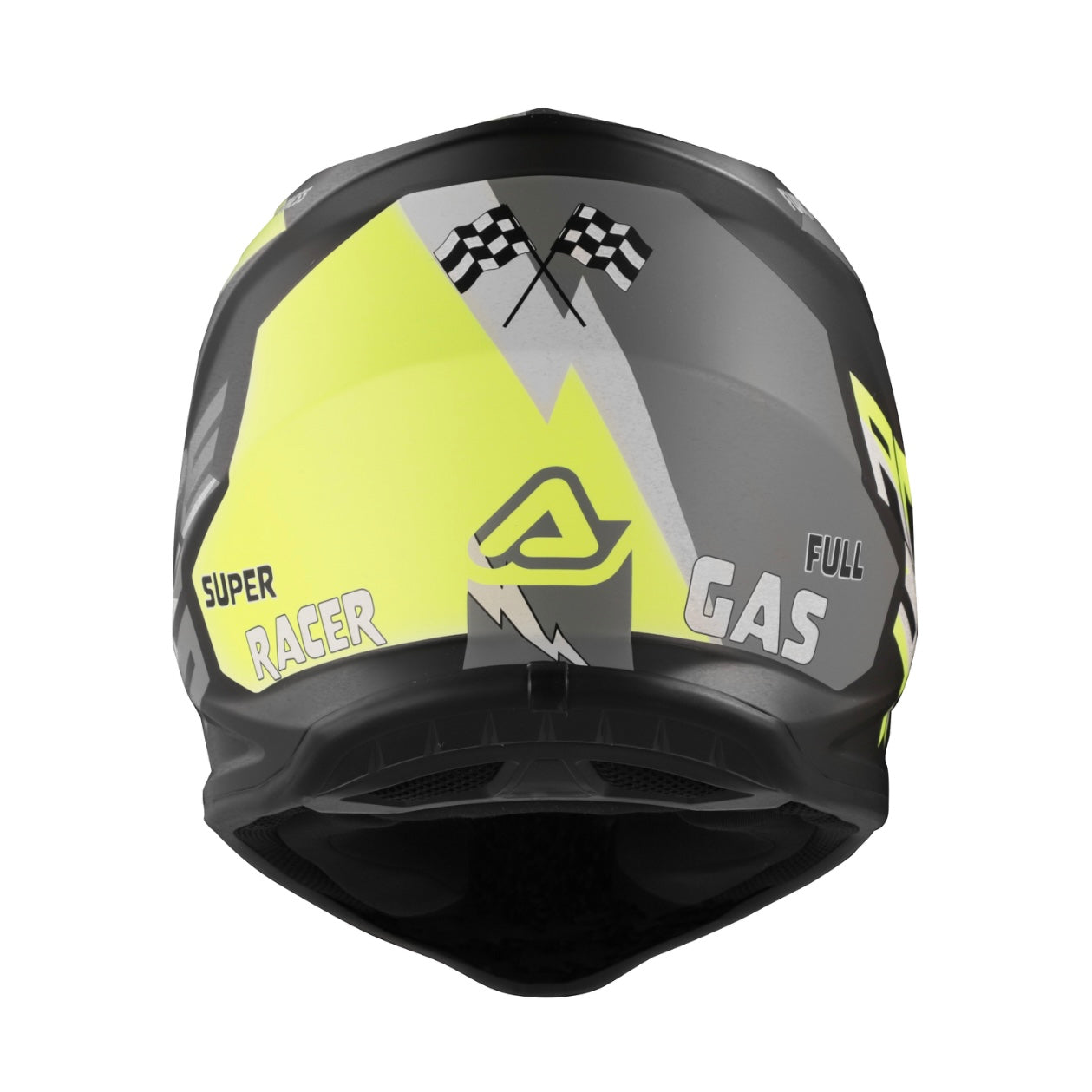 ACERBIS Kids Profile Junior Helmet - Black/Fluo Yellow