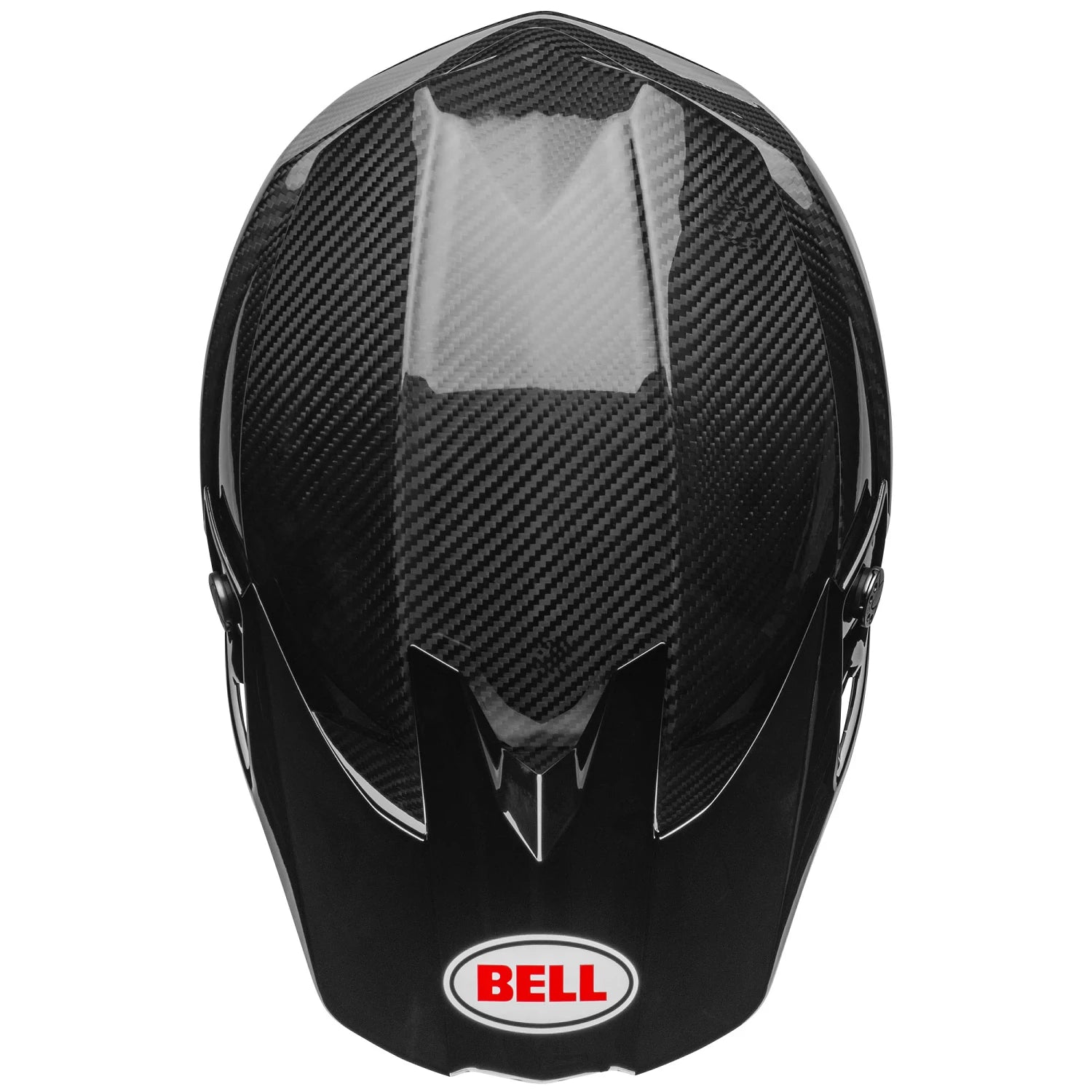 Bell MX Moto-10 Spherical Mips Adult Helmet (Gloss Black Carbon/White)
