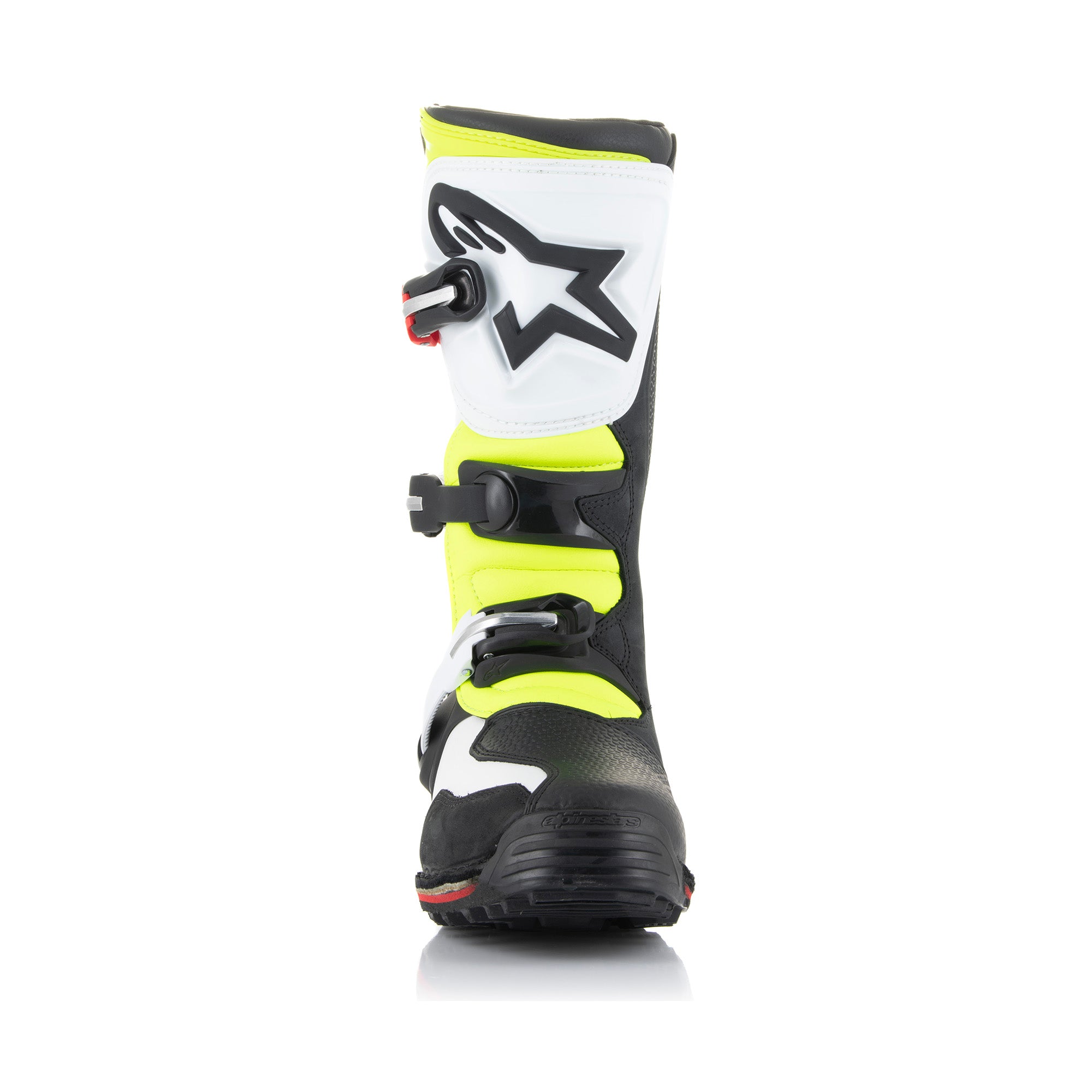 Alpinestars Tech T - White Red Yellow Fluo Black Boots