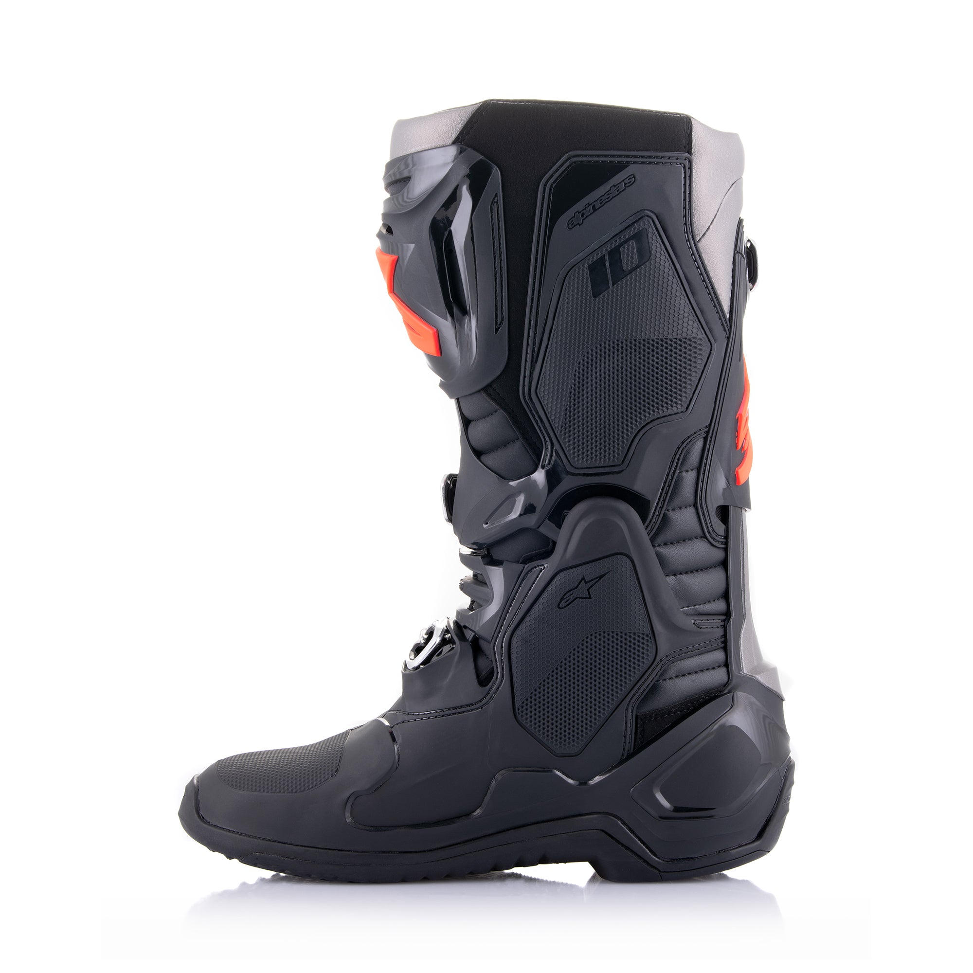 Alpinestars Tech 10 Motocross Boots - Black/Red/Fluorescent
