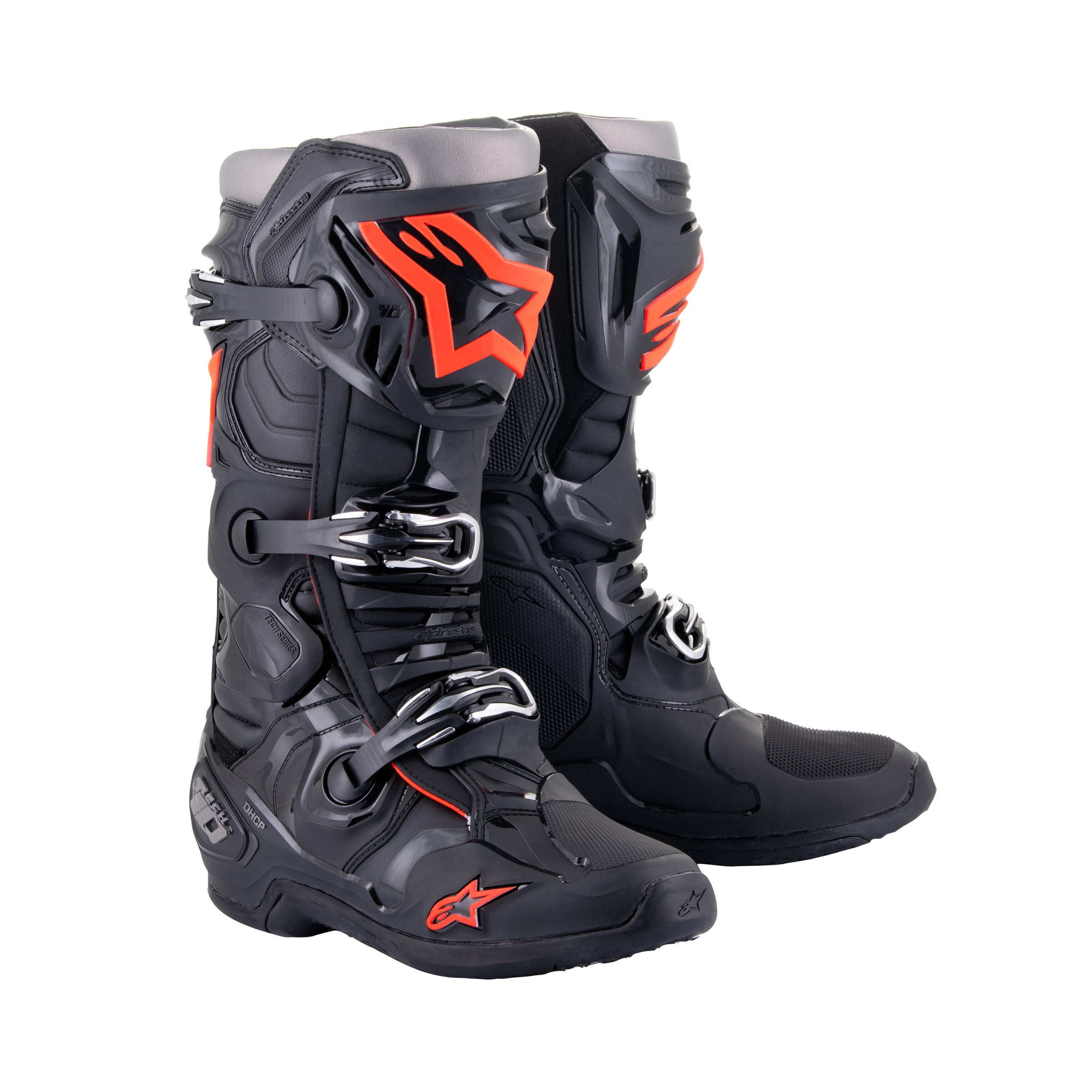 Alpinestars Tech 10 - Black / Red Fluo Alpinestars motocross boots