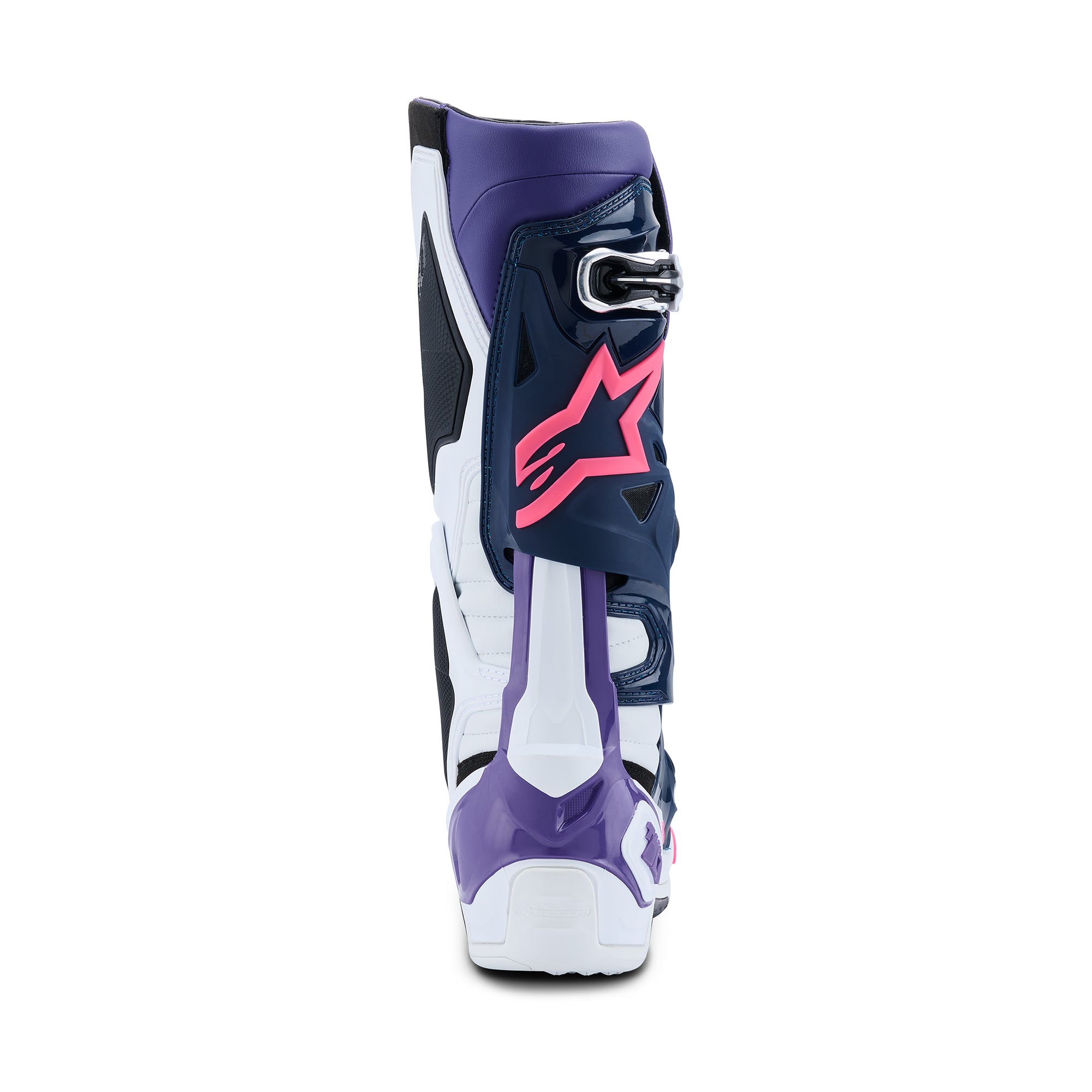 Alpinestars Tech 10 Boots - White Violet Navy Blue Pink Fluo - view 3