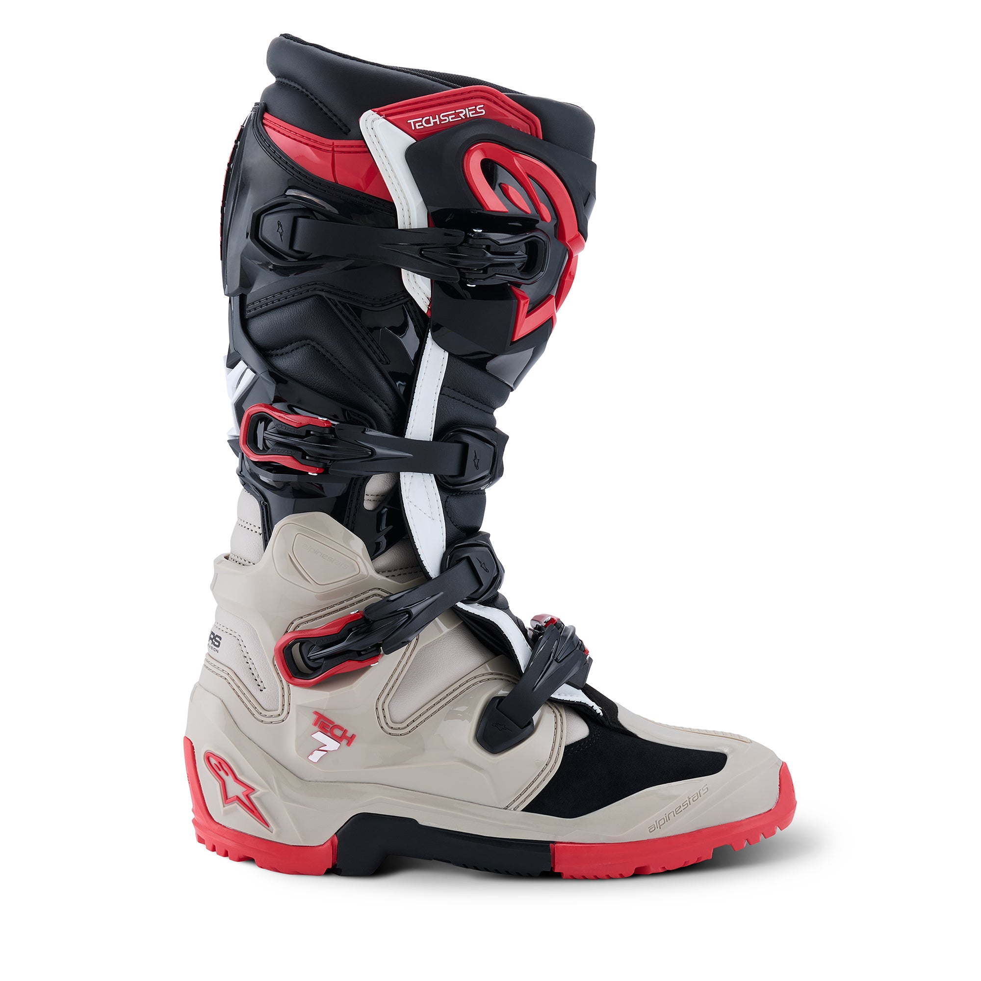 Alpinestars Tech 7 Enduro Boots - Black Light Gray Bright Red - view 2