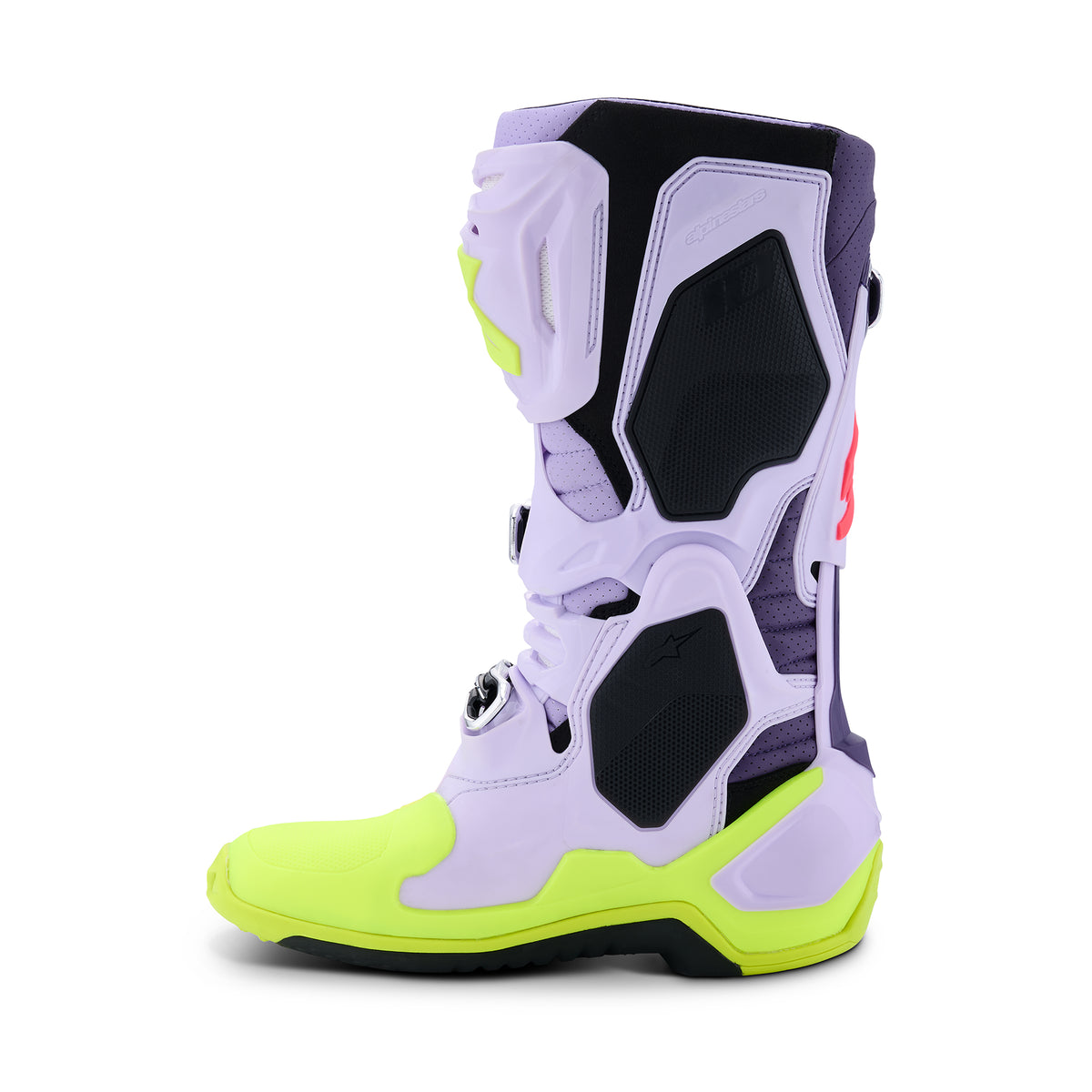 Alpinestars Tech 10 Supervented Boots - Purple Yellow Fluo Diva Pink - view 4
