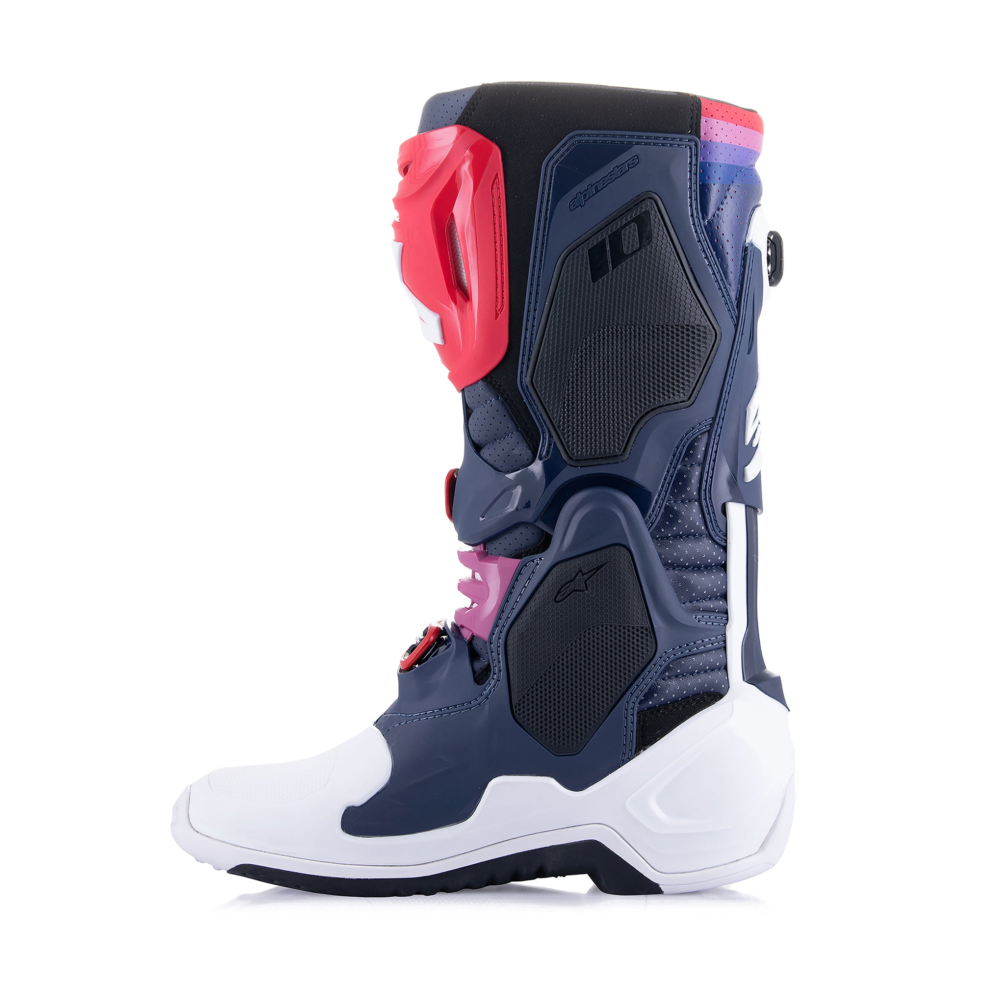 Alpinestars Tech 10 Supervented - Night Navy White Rainbow Boots