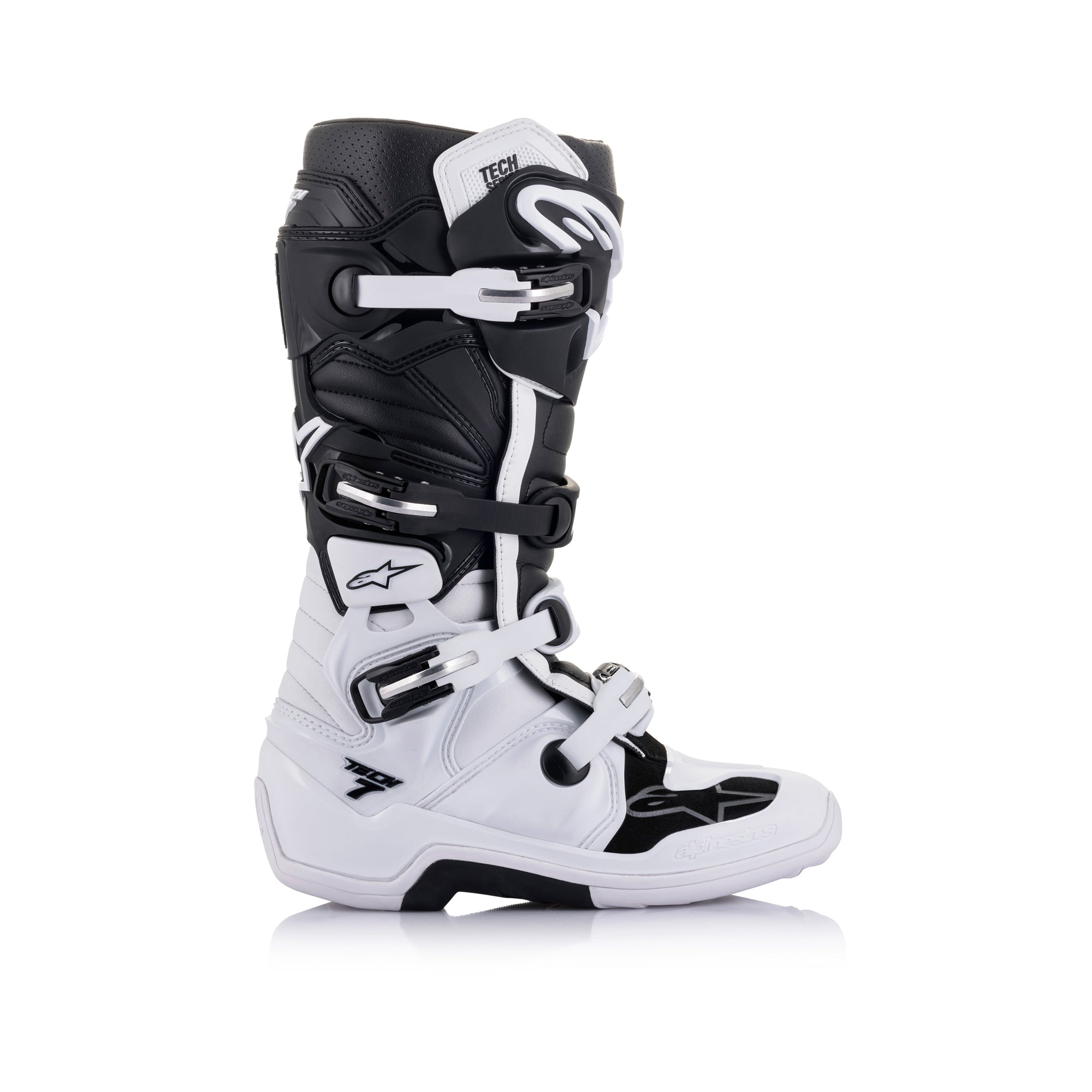 Alpinestars Tech 7 Motocross Boots - White/Black