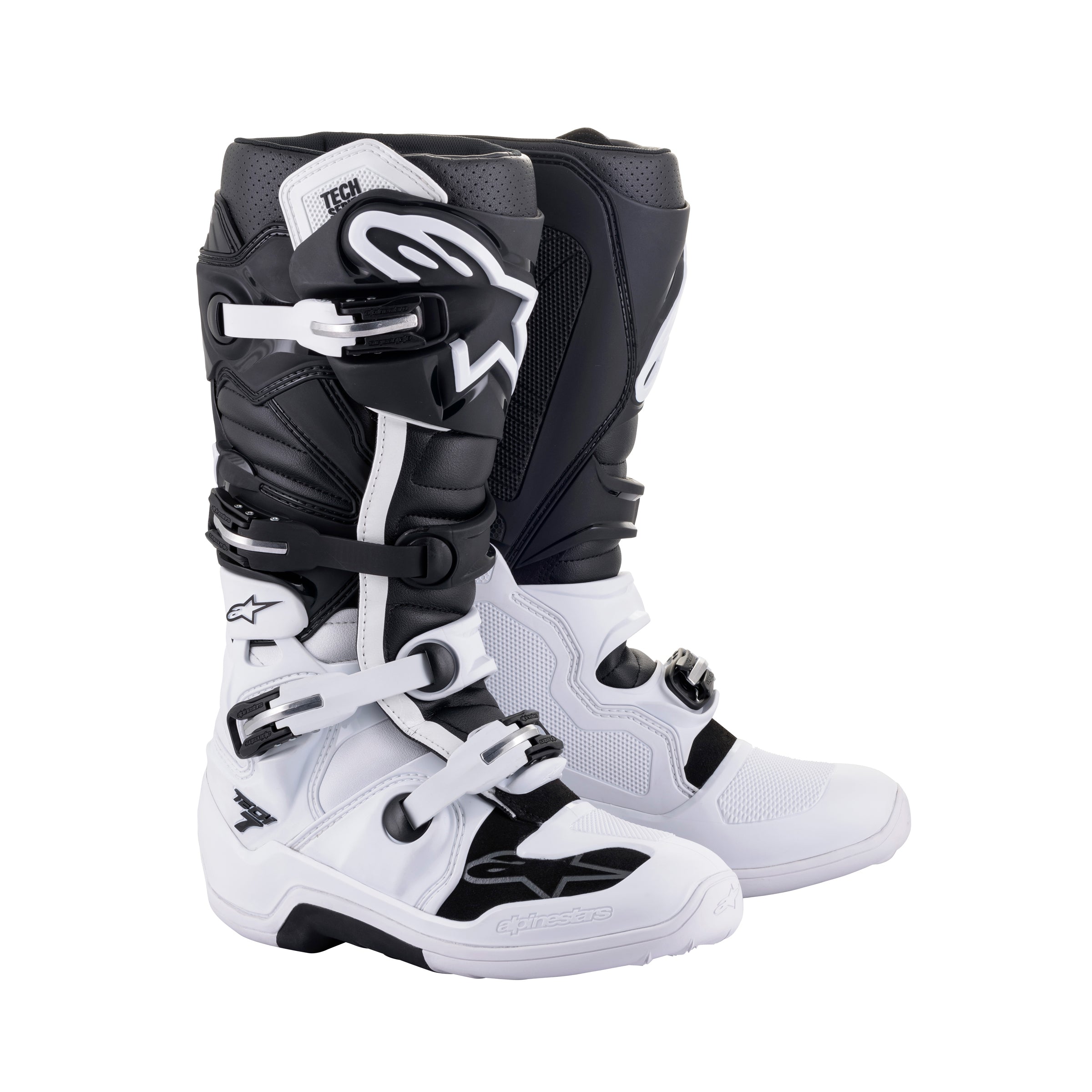 Alpinestars Tech 7 - White Black Boots Alpinestars motocross boots