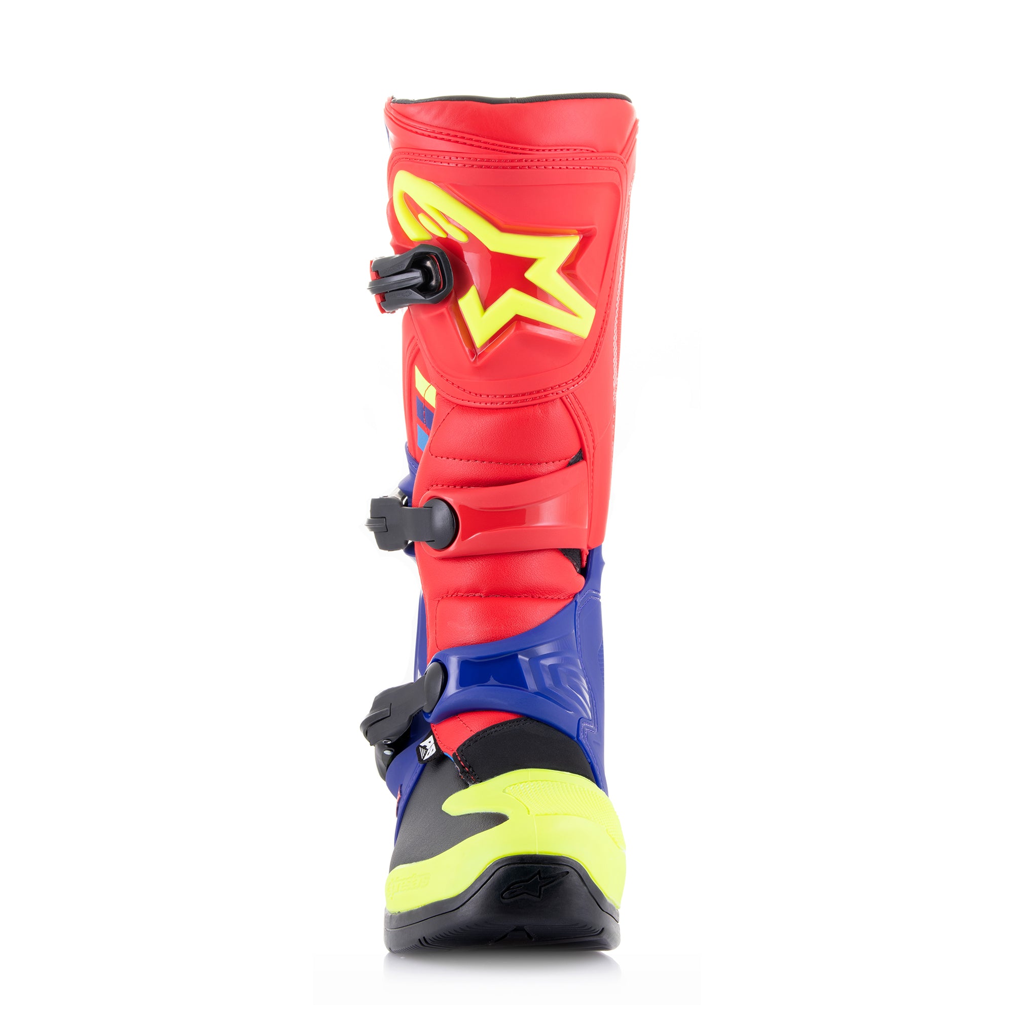 Alpinestars Tech 3 - Bright Red Dark Blue Yellow Fl Boots