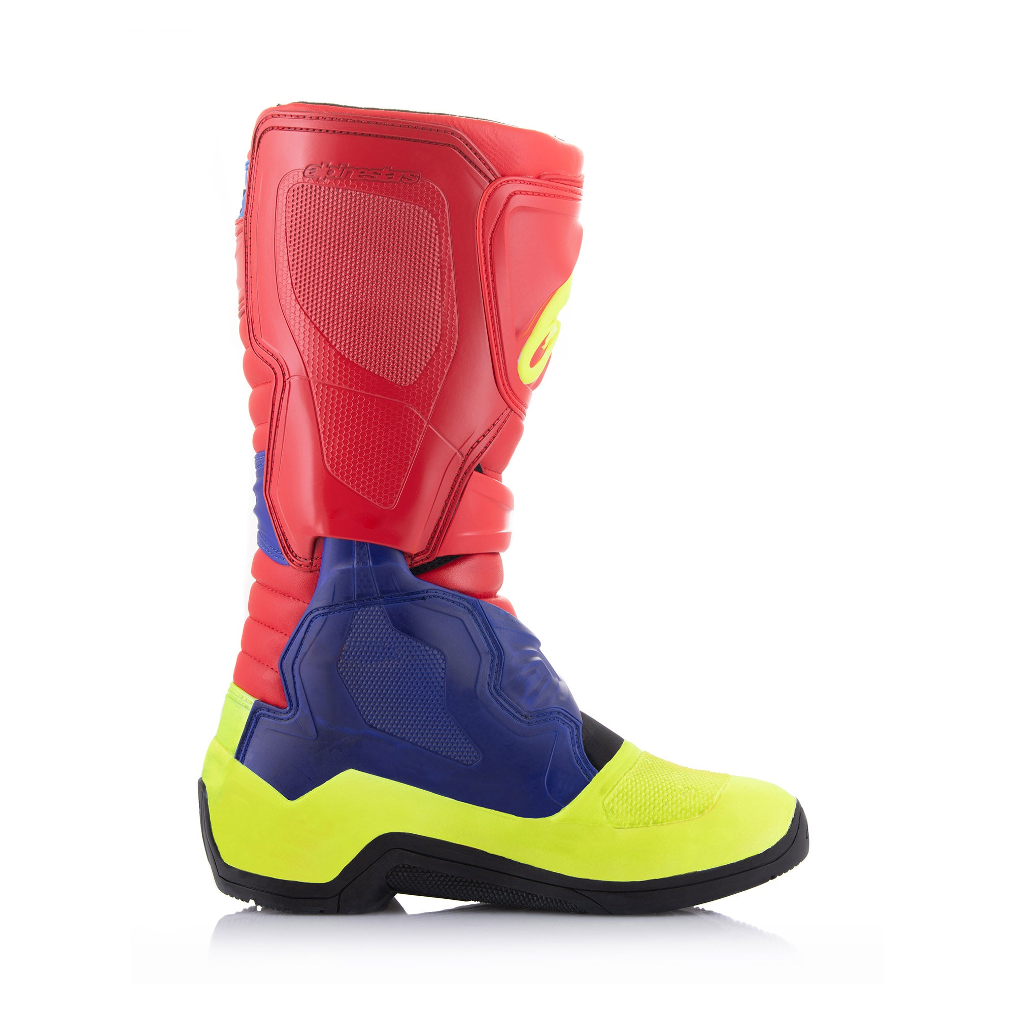 Alpinestars Tech 3 - Bright Red Dark Blue Yellow Fl Boots