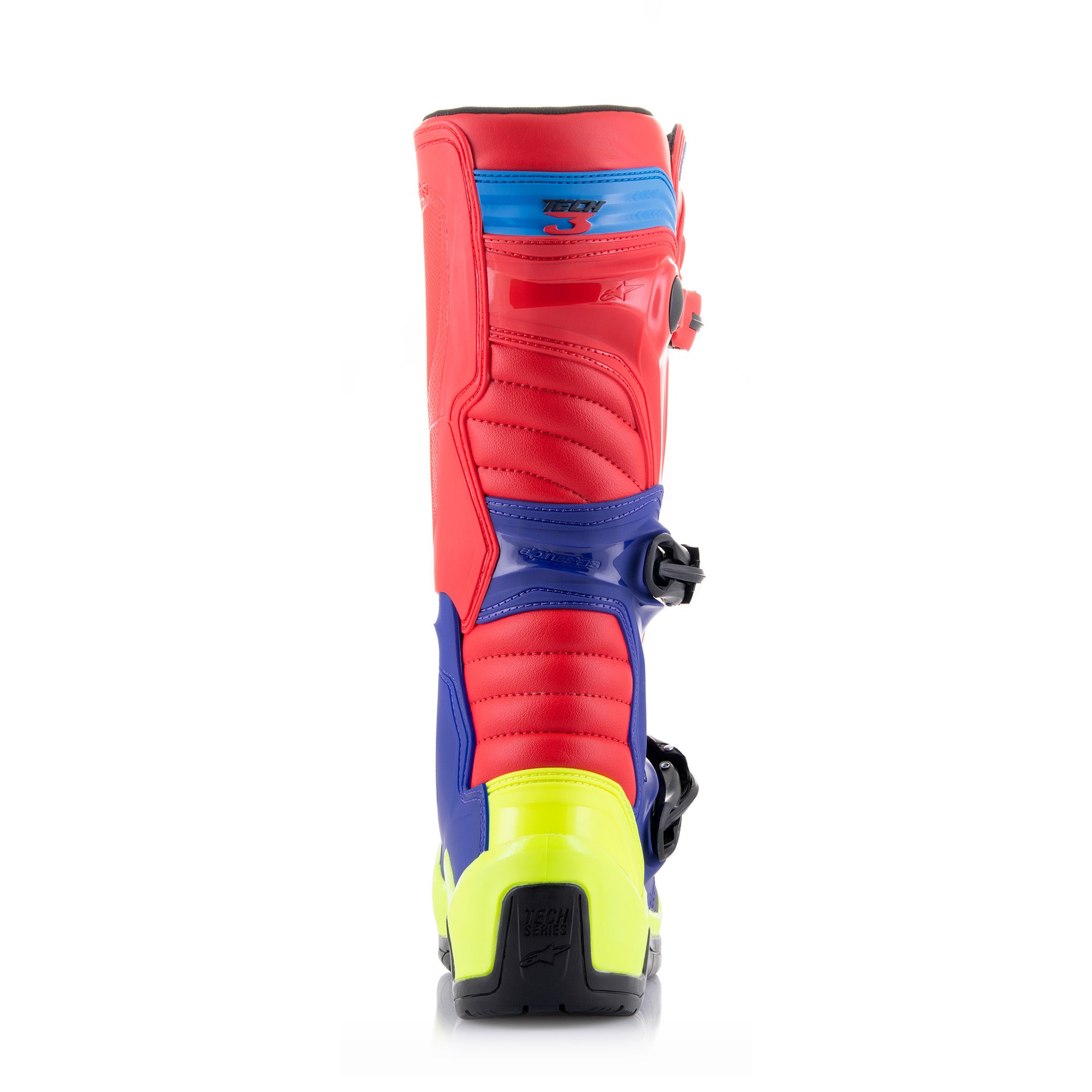 Alpinestars Tech 3 - Bright Red Dark Blue Yellow Fl Boots