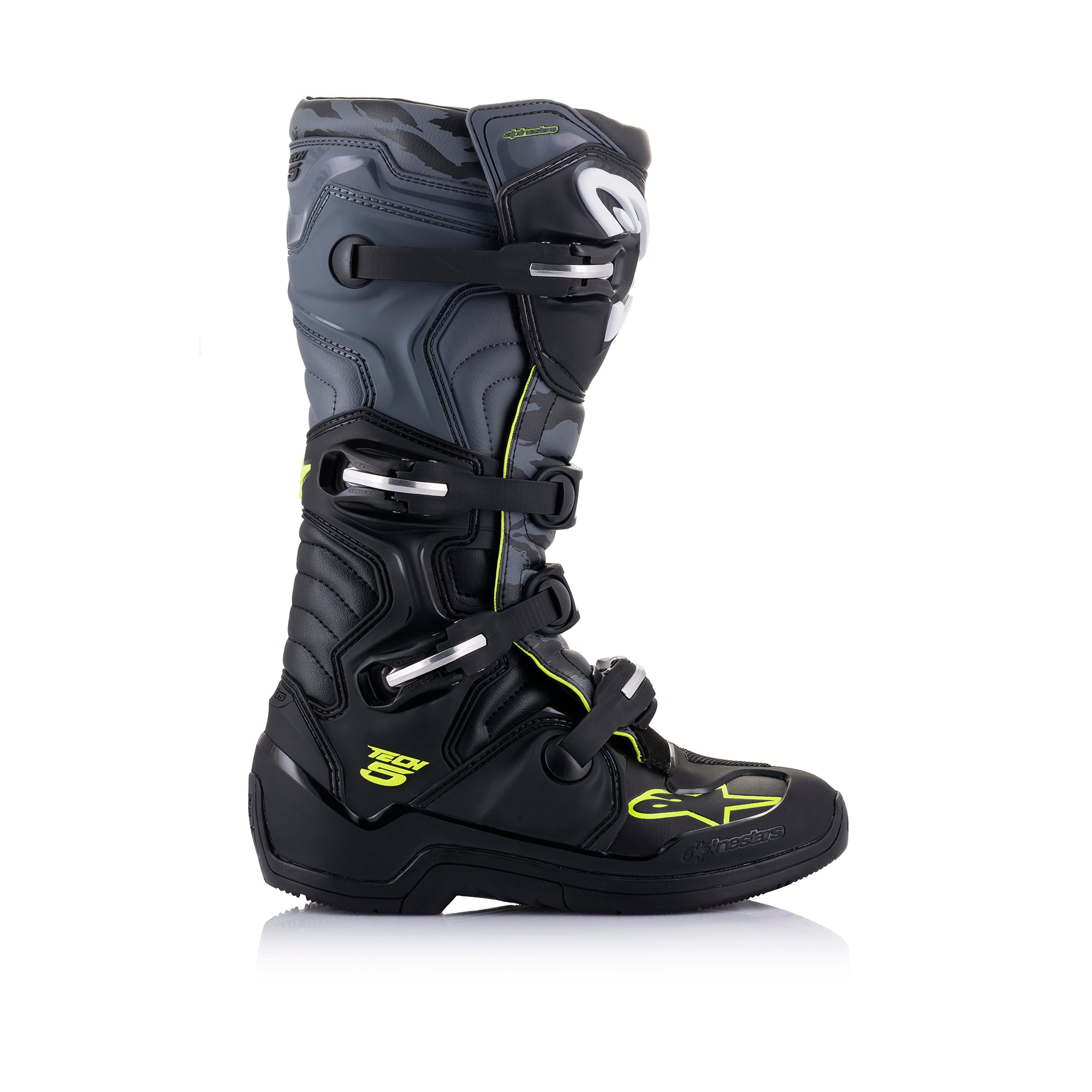 Alpinestars Tech 5 - Black Cool Gray Yellow Fluo Boots
