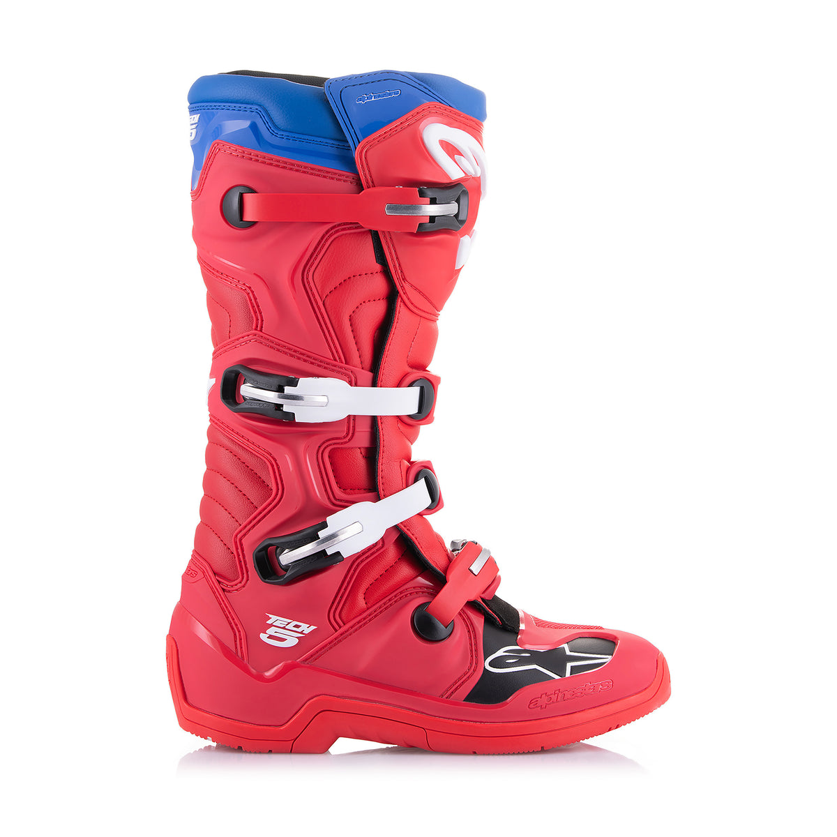 Alpinestars Tech 5 Boots - Bright Red Dark Red Alpine Blu - view 2