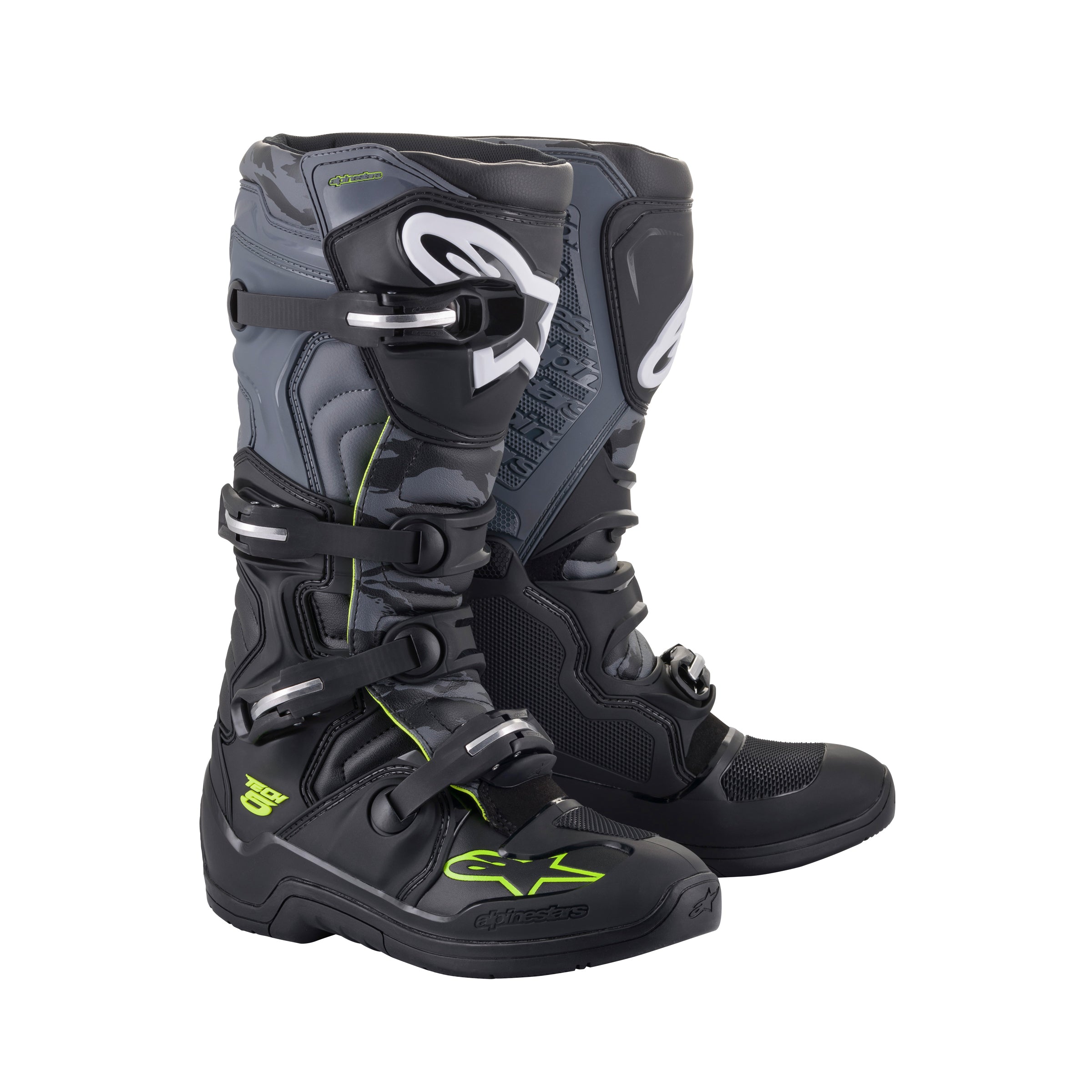 Alpinestars Tech 5 - Black Cool Gray Yellow Fluo Boots