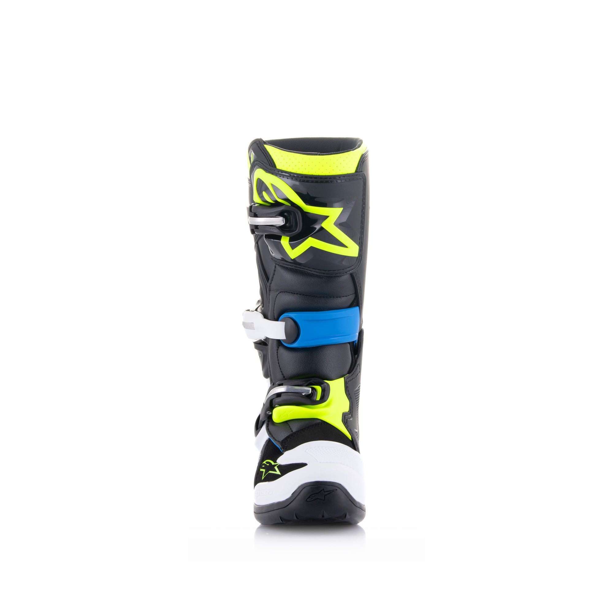 Alpinestars Tech 7S Youth - Black Enamel Blue Yellow Fluo Boots