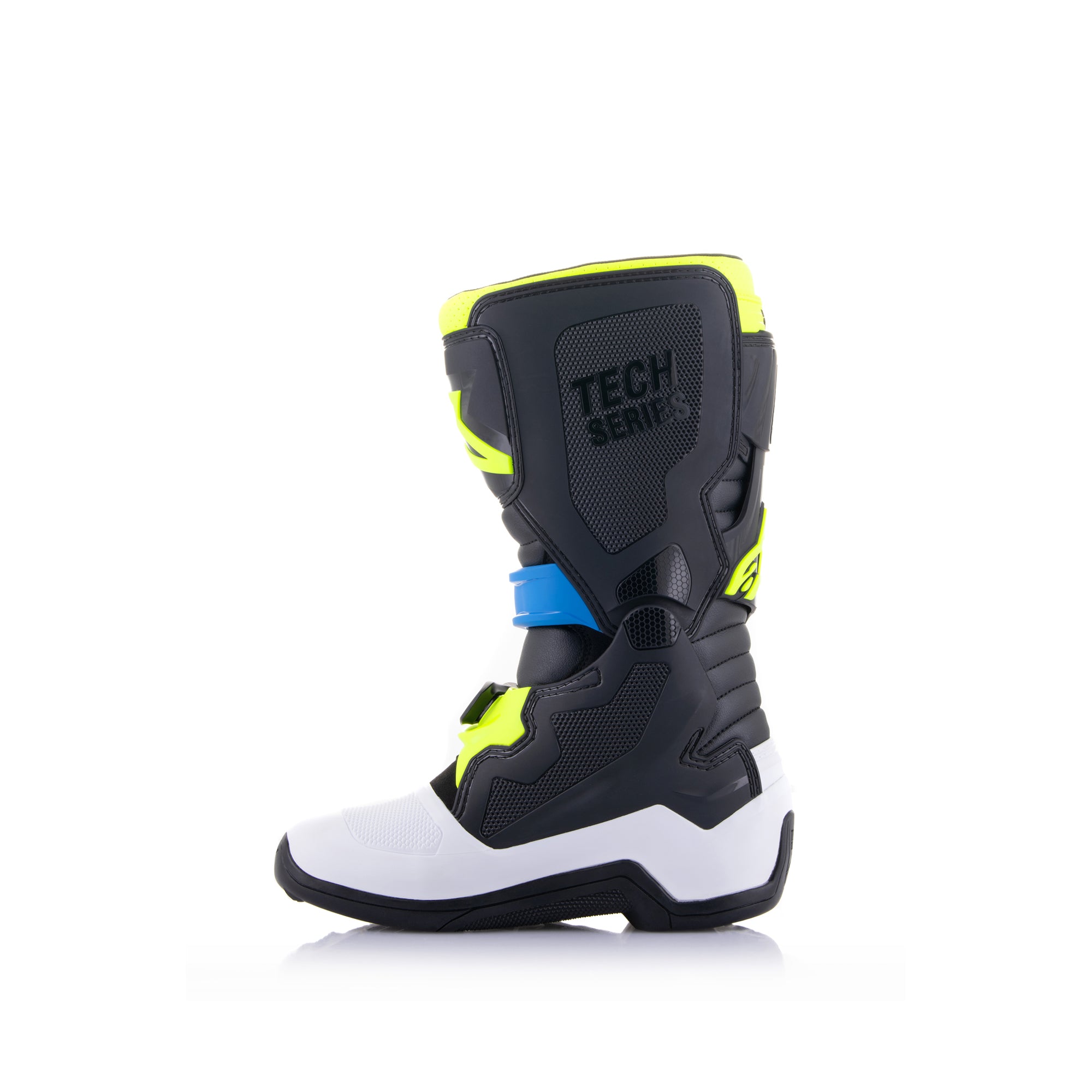 Alpinestars Tech 7S Youth - Black Enamel Blue Yellow Fluo Boots