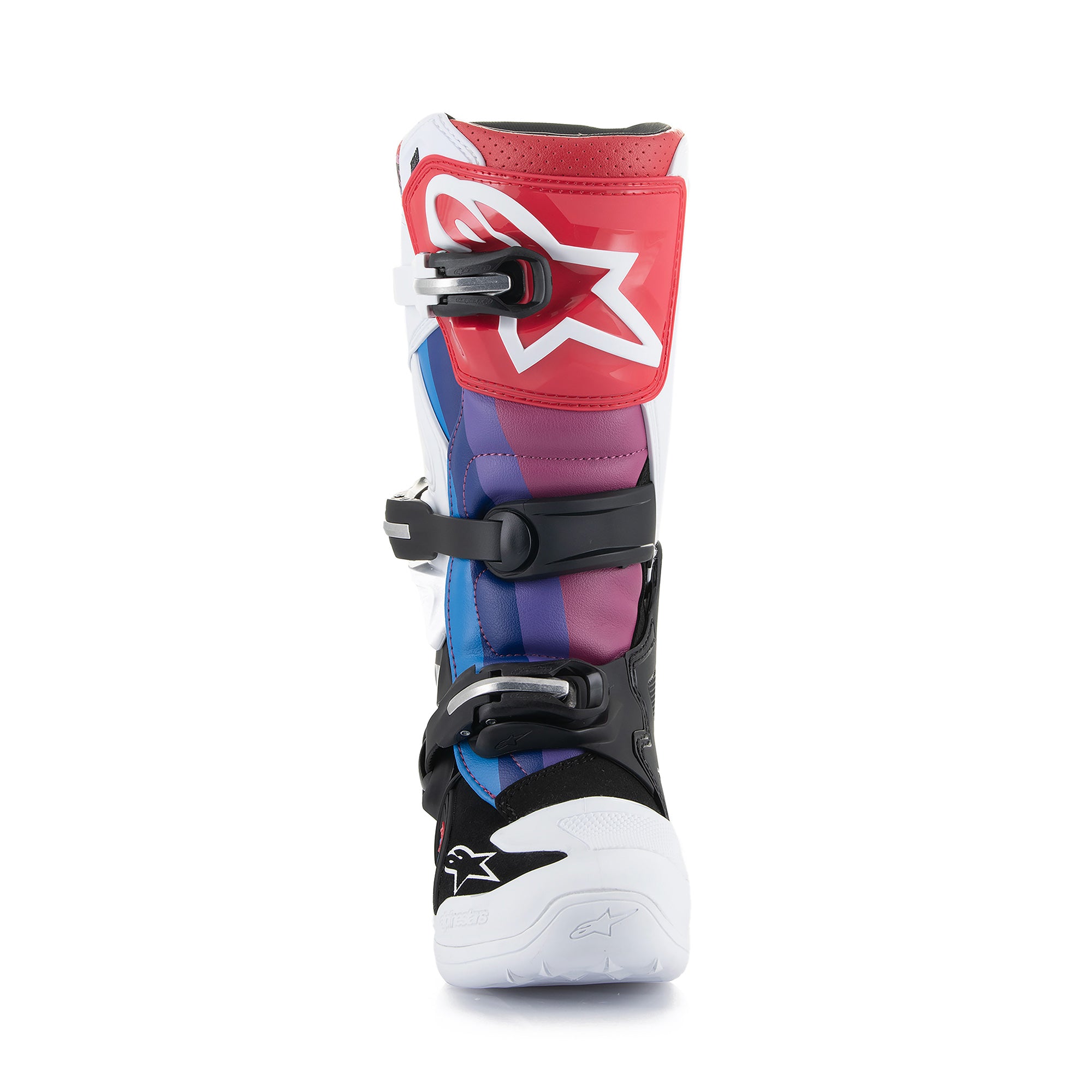 Alpinestars Tech 7S Youth - White Black Rainbow Boots