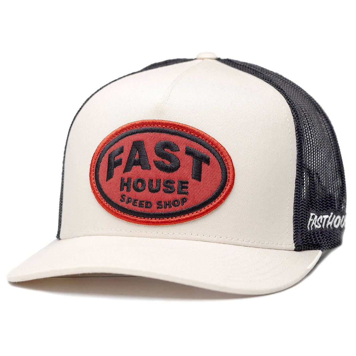 Chalk-colored Archie Hat with classic curved brim and adjustable strap