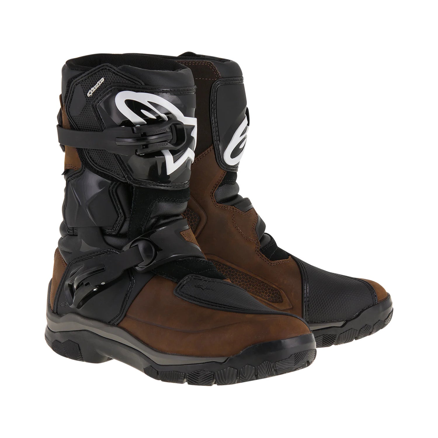 Alpinestars Belize Drystar Boots - Oiled Leather Brown Black Boots