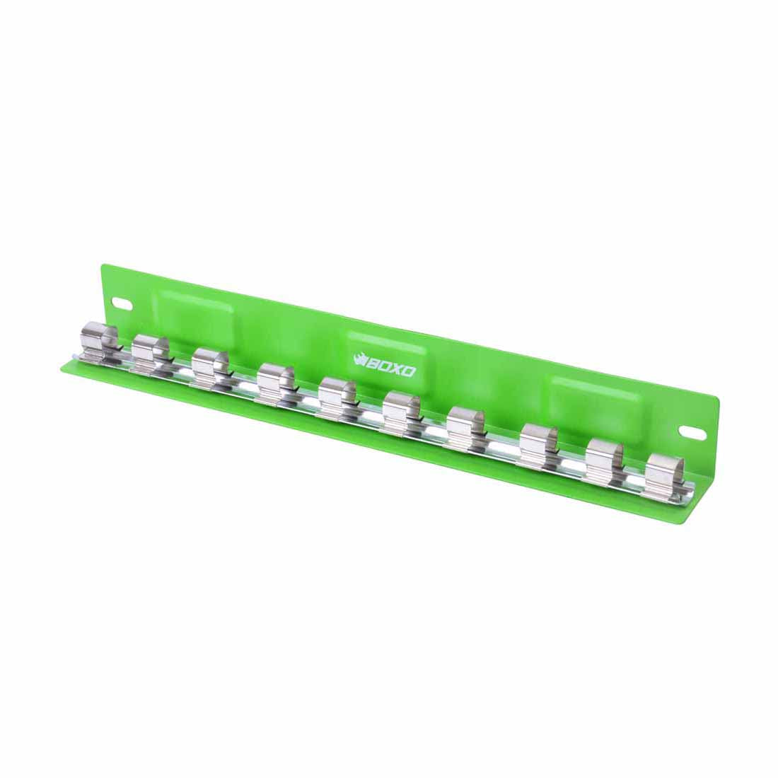 BOXO 10Pc 1/2" Magnetic L-Type Socket Tray - Green or Red