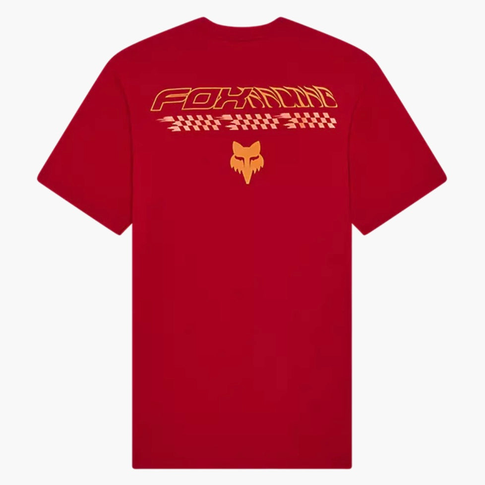 Fox Checkered Premium Tee - Cardinal Red