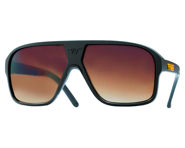 / Brown Fade | The Exec Flight Optics with a brown fade lens from Pit Viper Sunglasses