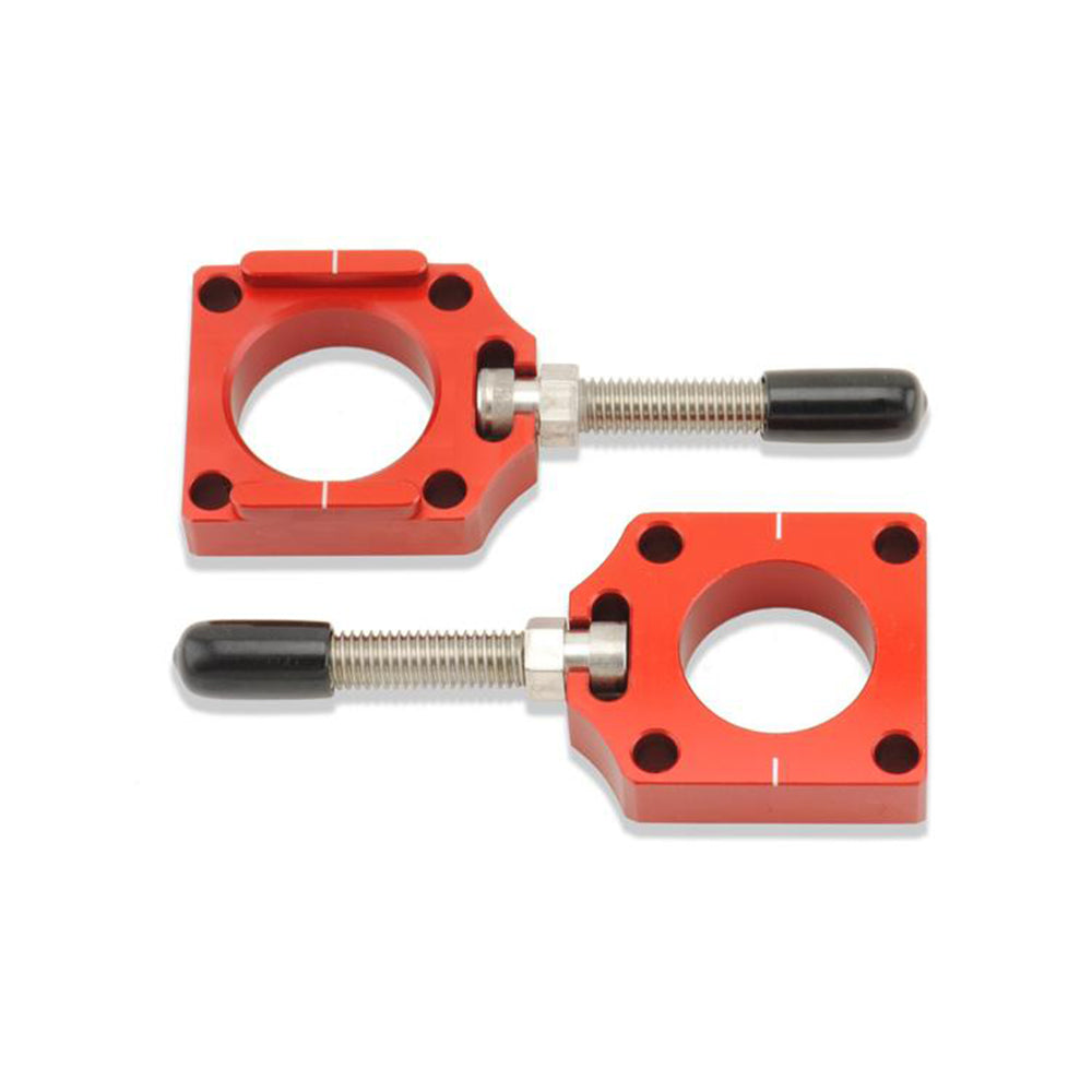 BOLT CHAIN ADJUSTER BLOCKS HONDA CR125-250 02-07, CRF250R/450R 02-24, CRF250X/450X/RX 04-24 RED