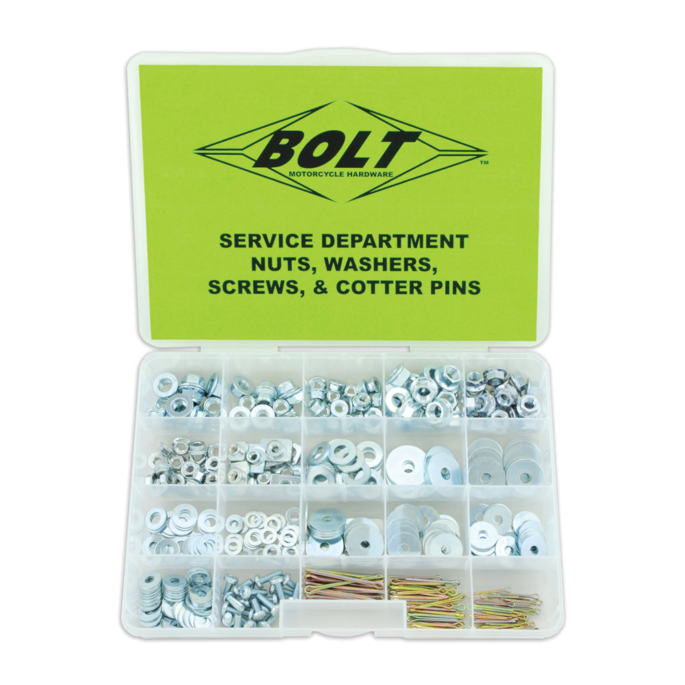 BOLT ASSORTMENT BOX NUT,WASHER,SCREWS AND COTTER PIN