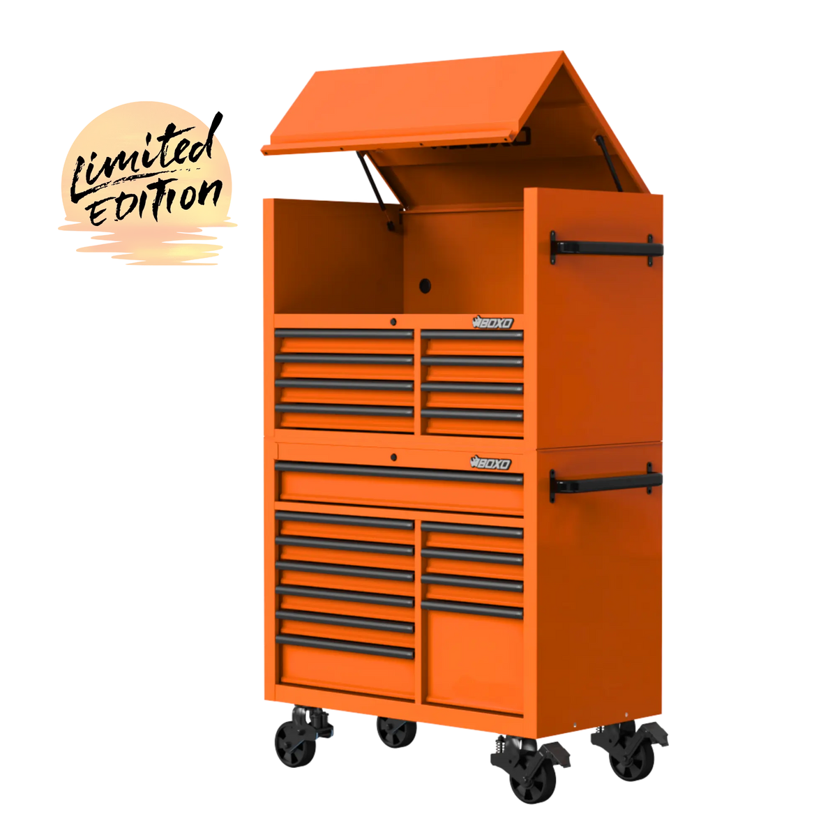 BOXO 45” 19 Drawer Toolbox Stack (Limited Edition Orange)