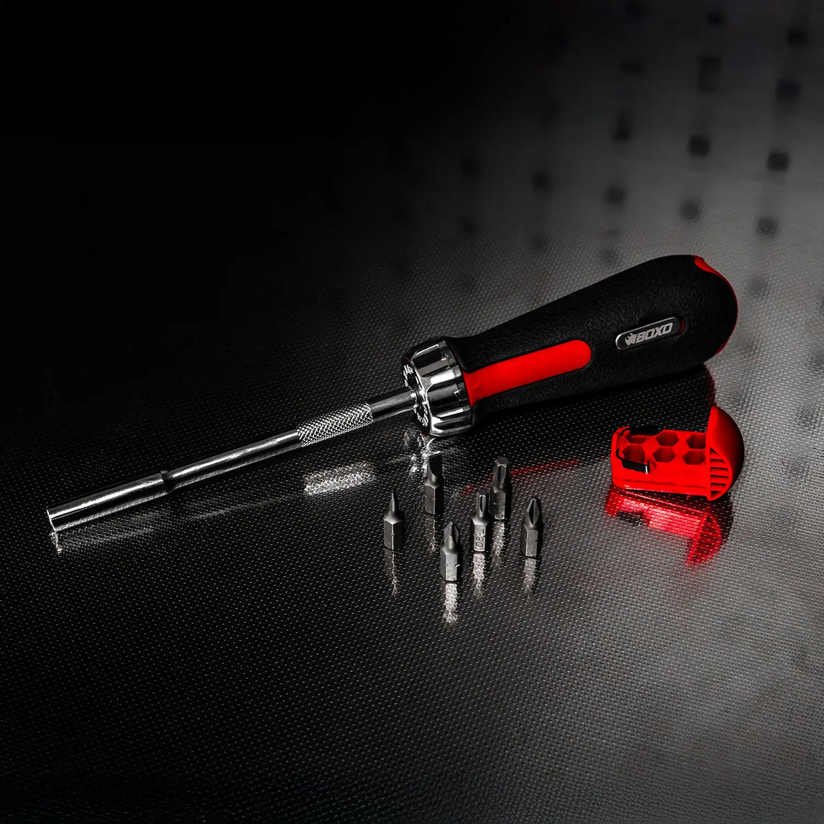 BOXO 6-in-1 Ratcheting Screwdriver