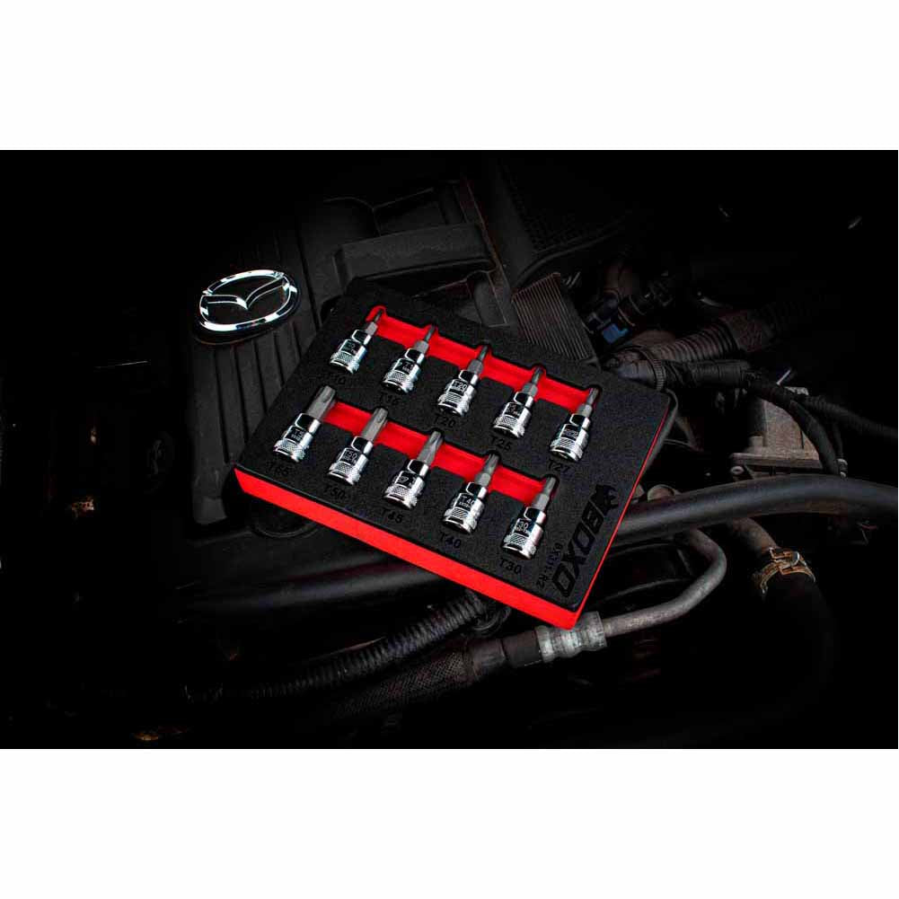 BOXO 10Pc 3/8" Torx Bit Socket Set