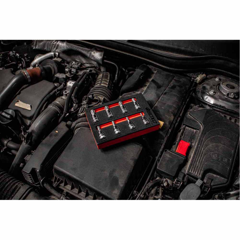 BOXO 8Pc 3/8" Ribe Bit Socket Set