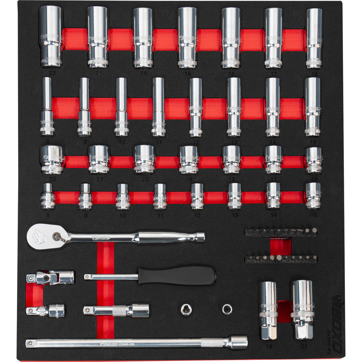 BOXO 60Pc 3/8" Master Socket Set
