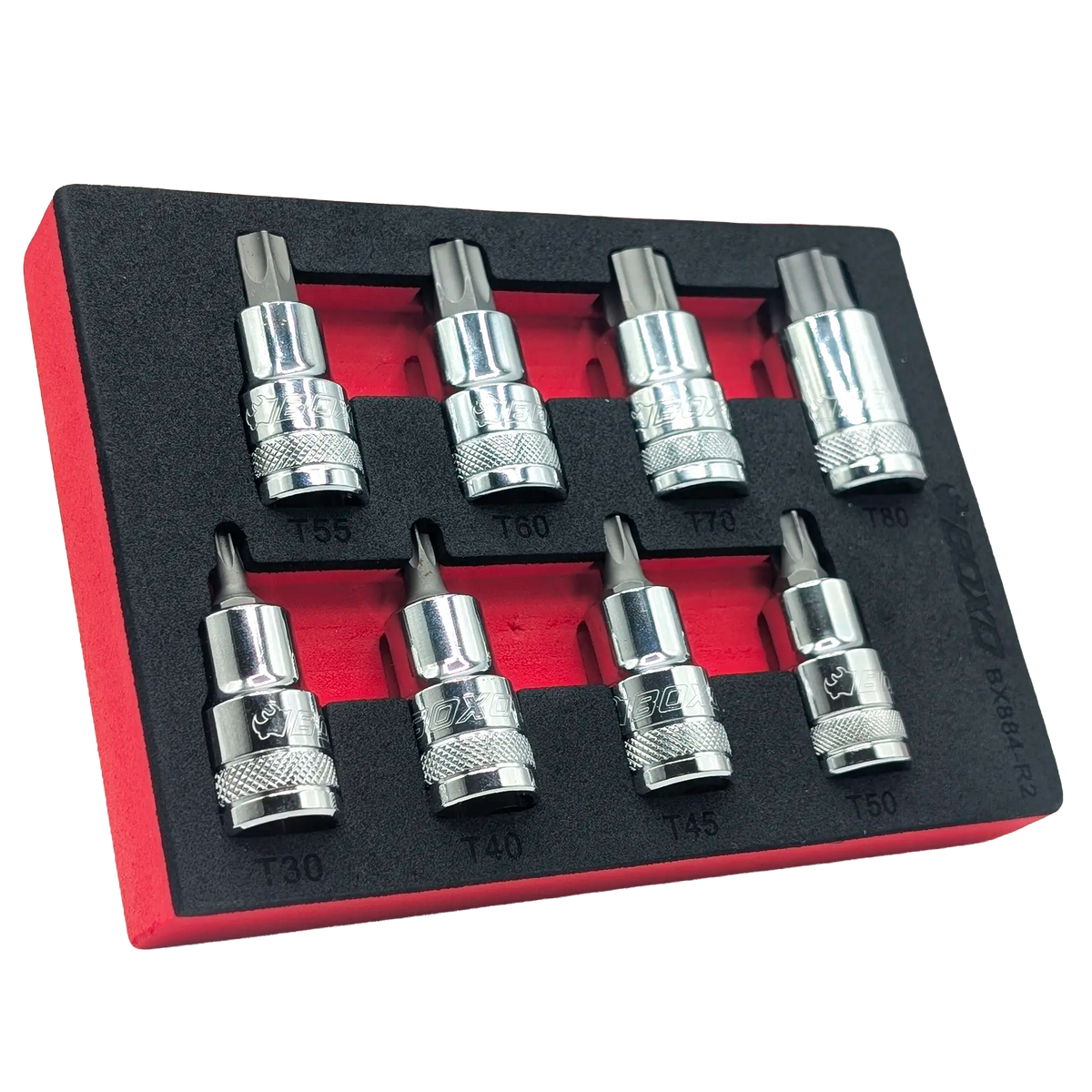 BOXO 8Pc 1/2" Torx Bit Socket Set