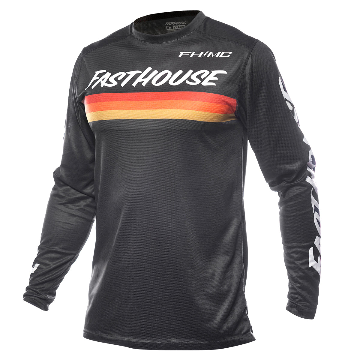 Black Carbon Force cycling jersey displayed on a mannequin, featuring sleek aerodynamic design and lightweight breathable fabric.