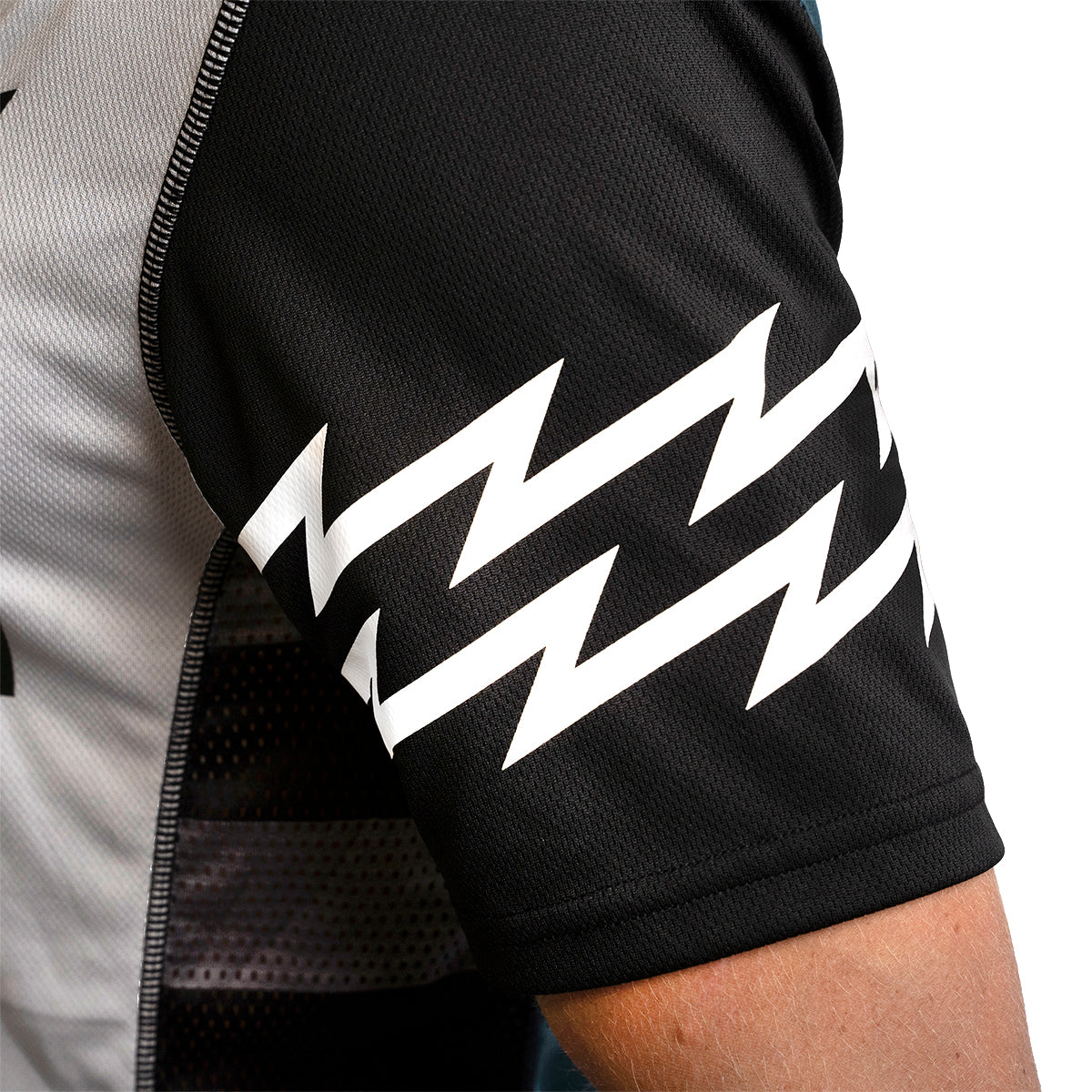 Classic Velocity Short Sleeve Youth Jersey - Silver/Indigo