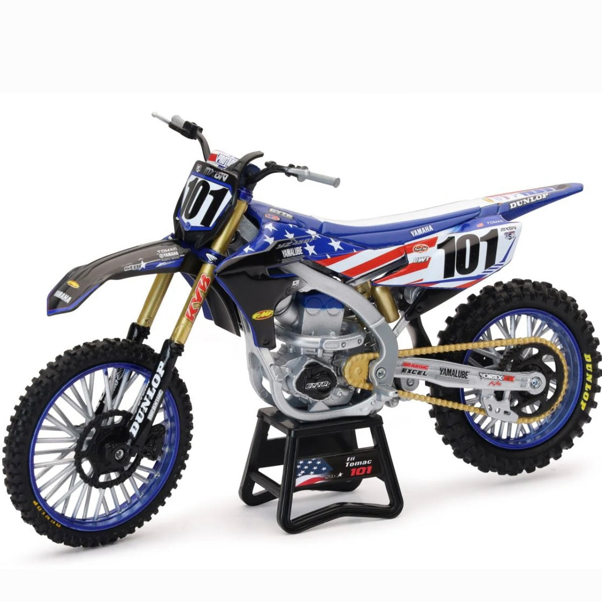 Yamaha Factory Racing Eli Tomac Toy Bike 1:12 Scale