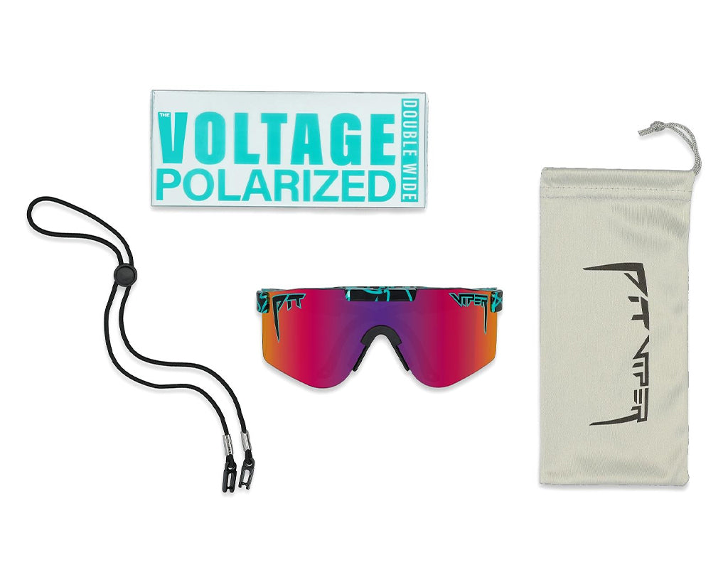 Wide / Polarized Pink-Purple | The Voltage Original from Pit Viper Sunglasses