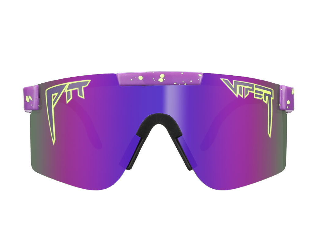 Man wearing The Donatello Polarized sunglasses with sleek black frame and dark lenses