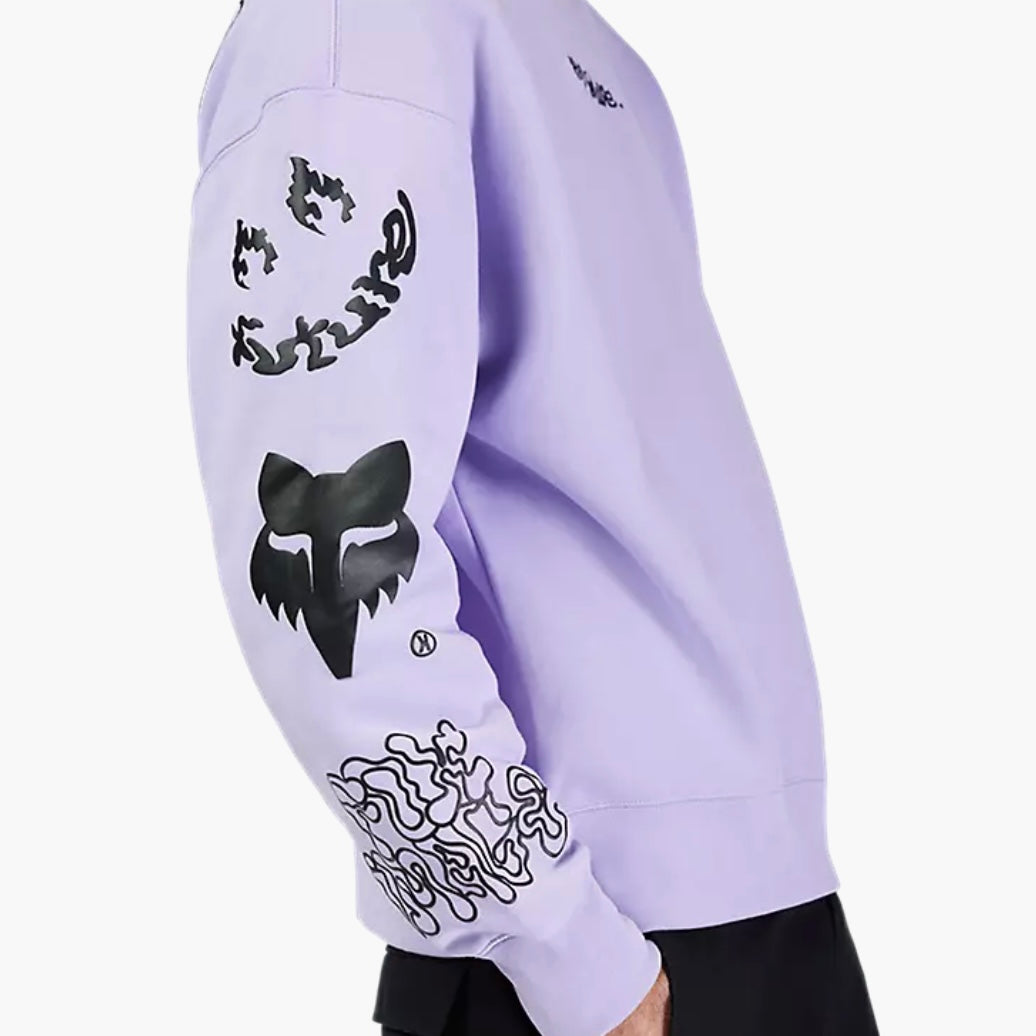 Fox Hello Future OS Crew Sweatshirt - Lilac