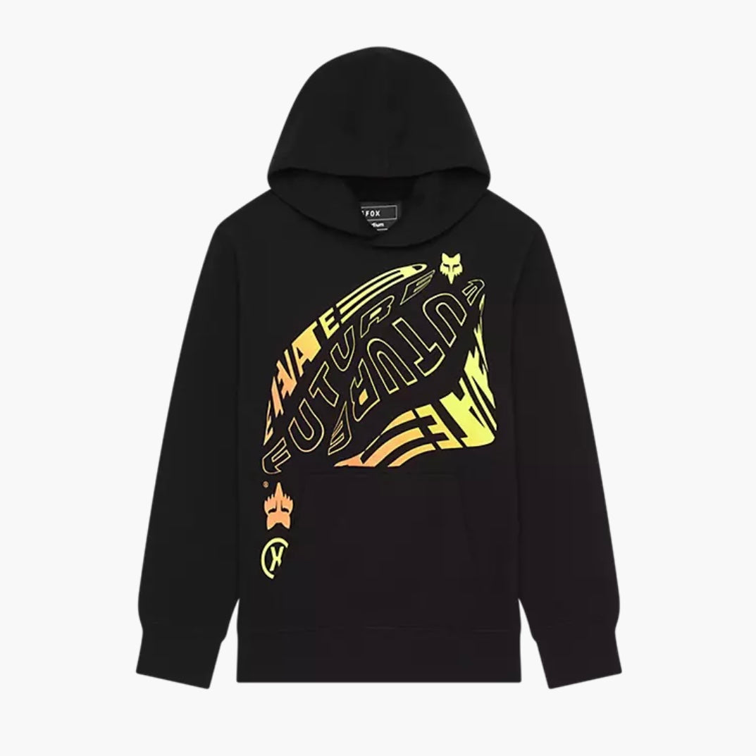 Youth Fox Elevated Hoodie - Black