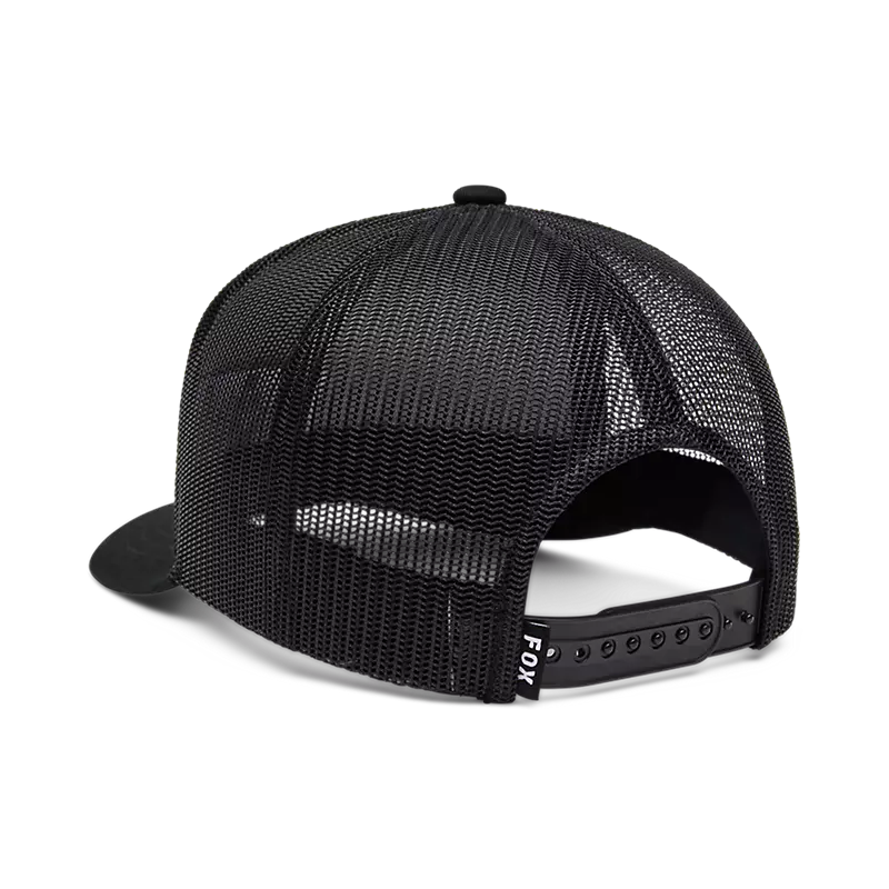 Fox Image Trucker Hat - Black