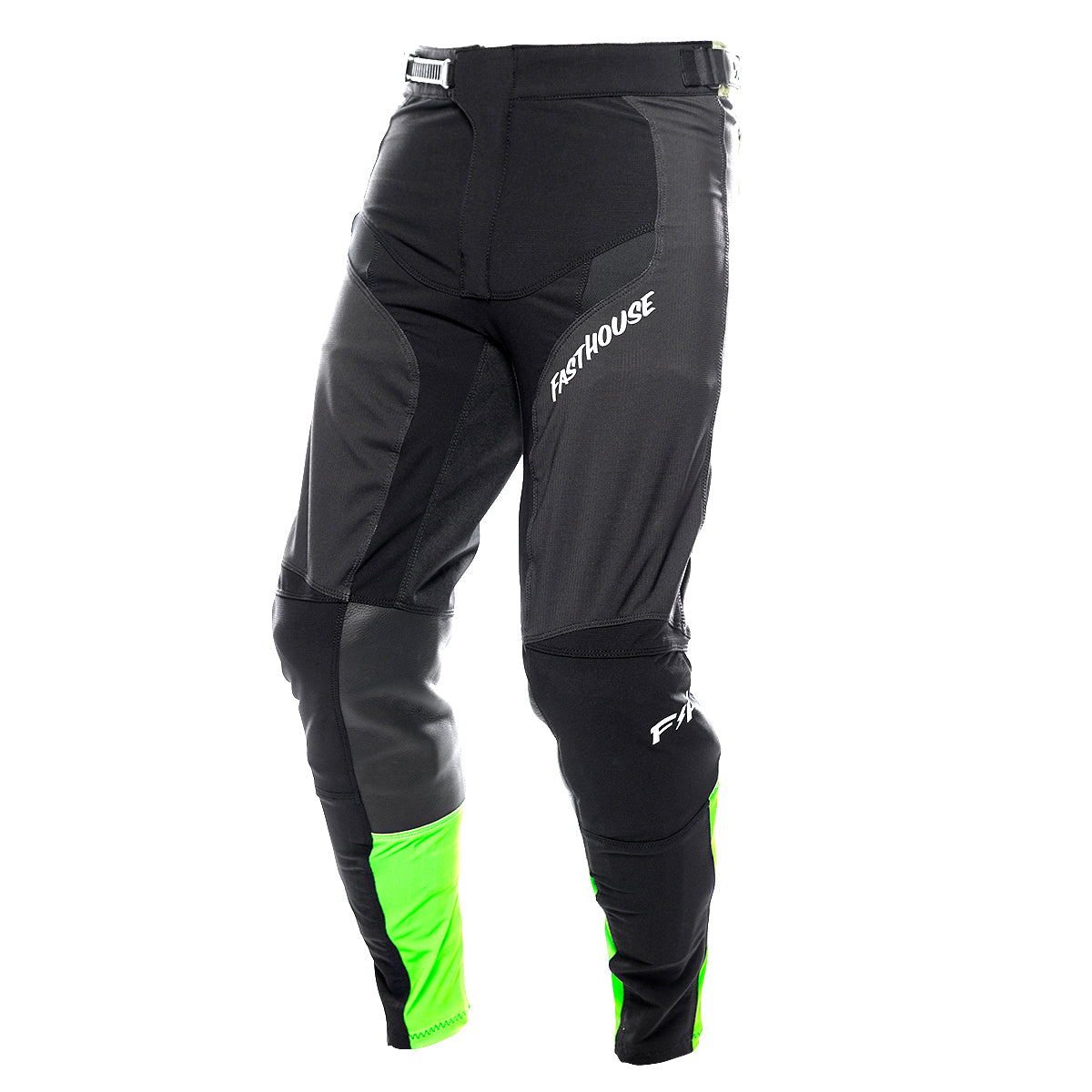 Elrod Nitro Pant in Black Neon color, modern athletic design, front and side view