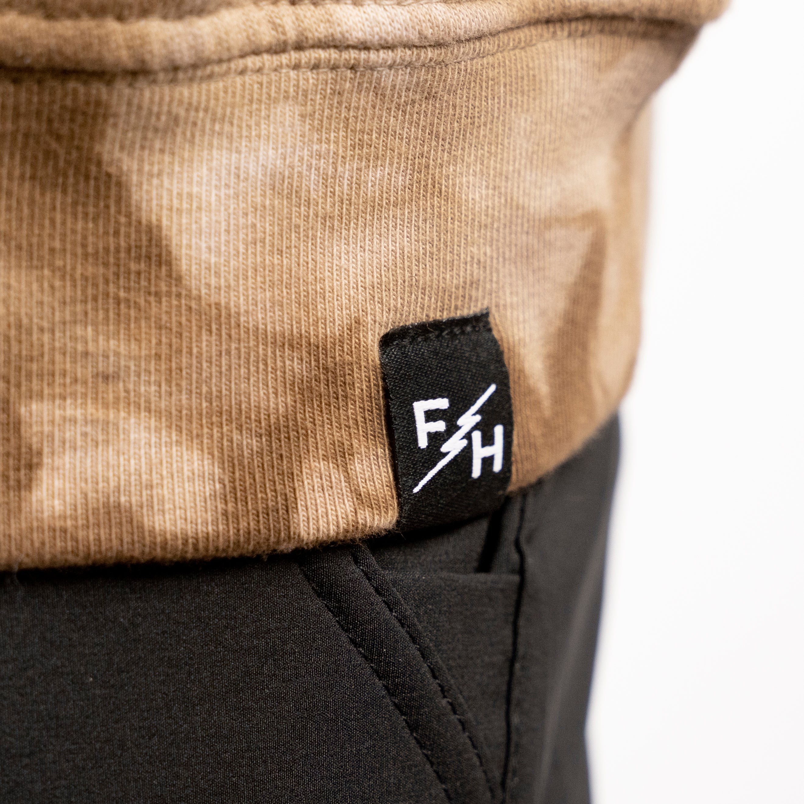 Emil Johansson Live And Enjoy Crew Neck Pullover - Tie Dye Brown/White