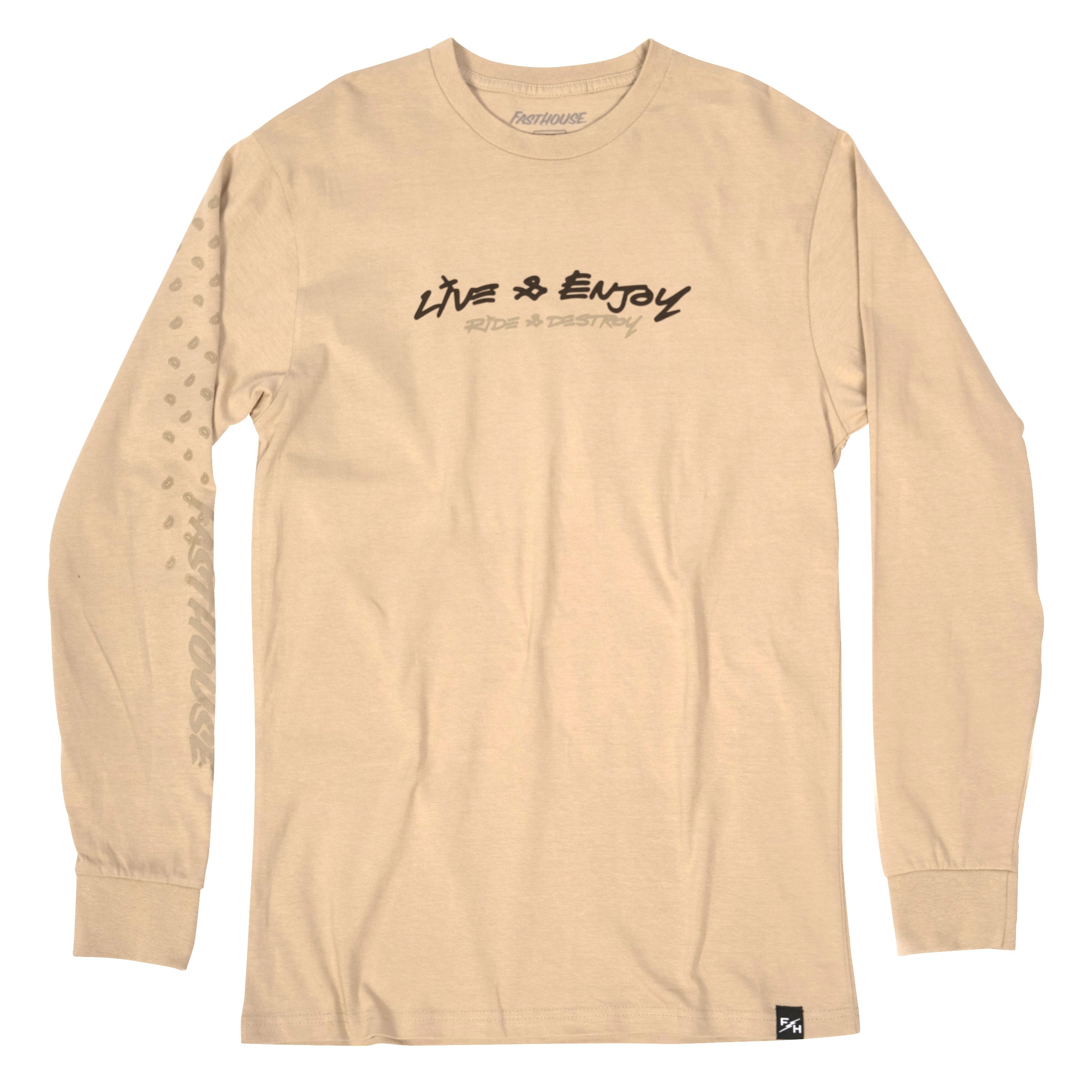 Emil Johansson Live And Enjoy LS Tee - Cream